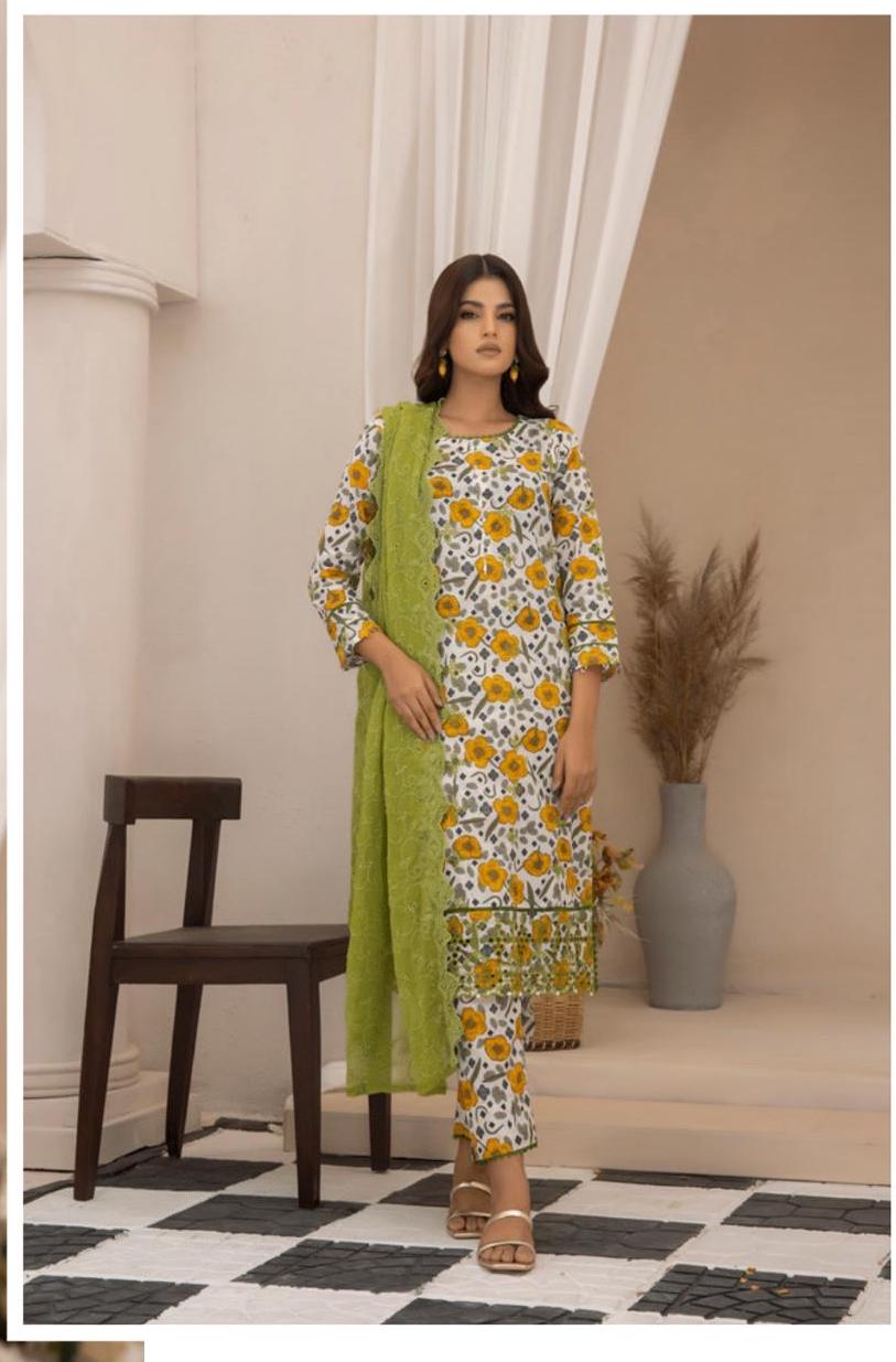 Eid Dress For Womens - Pakistani Embroidered Lawn Ramadan Partywear Festival Suits In Small Size