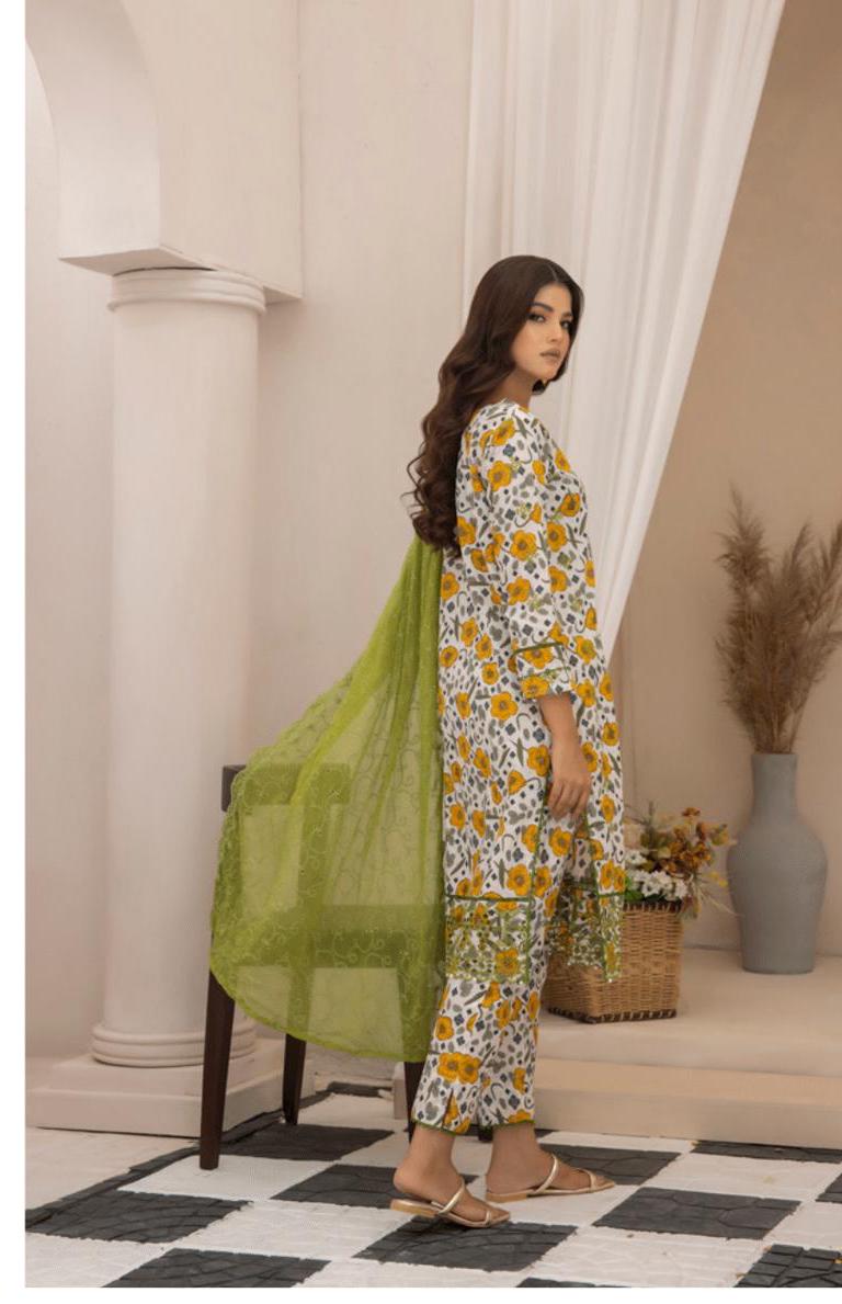 Eid Dress For Womens - Pakistani Embroidered Lawn Ramadan Partywear Festival Suits In Small Size