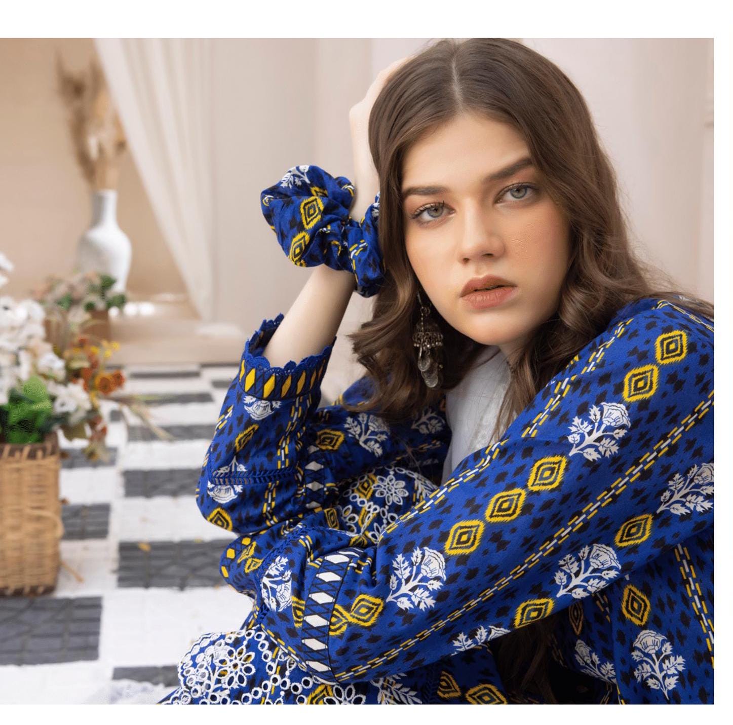 Eid Dress For Womens - Pakistani Embroidered Lawn Ramadan Partywear Festival Suits In Small Size