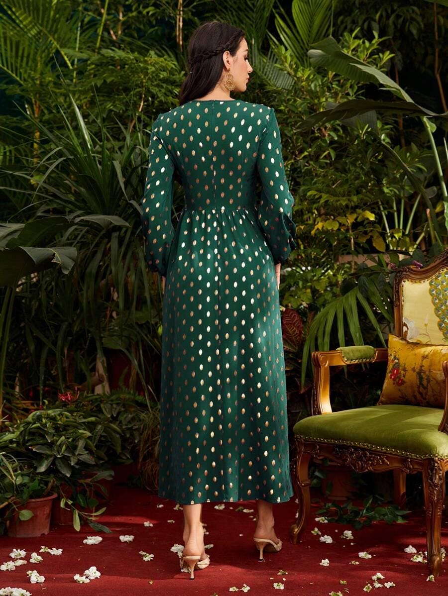 New Beautiful Model Heart Print Maxi Partywear Printed Maxi Designer Dress Floral Long Maxi Readymade Maxi for Girls