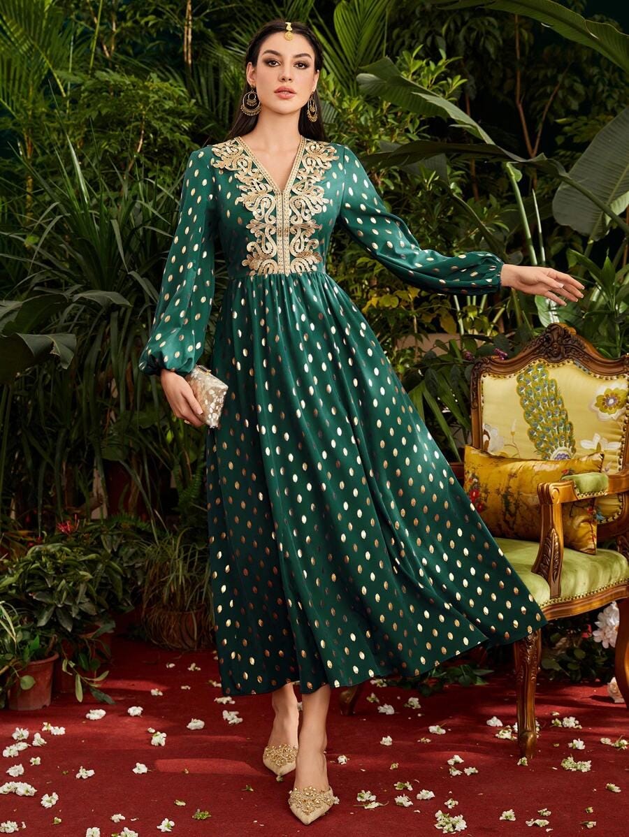 New Beautiful Model Heart Print Maxi Partywear Printed Maxi Designer Dress Floral Long Maxi Readymade Maxi for Girls