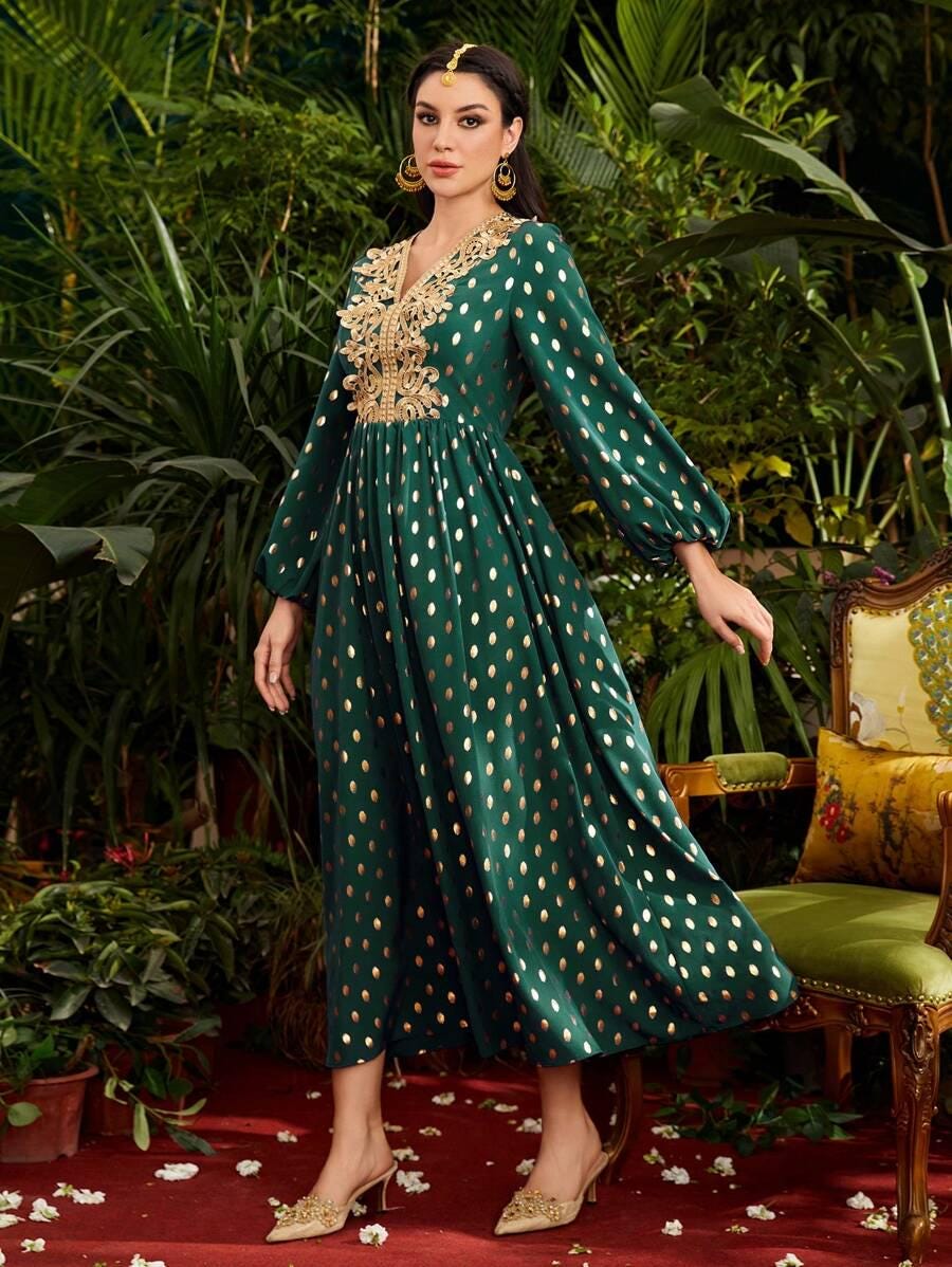 New Beautiful Model Heart Print Maxi Partywear Printed Maxi Designer Dress Floral Long Maxi Readymade Maxi for Girls