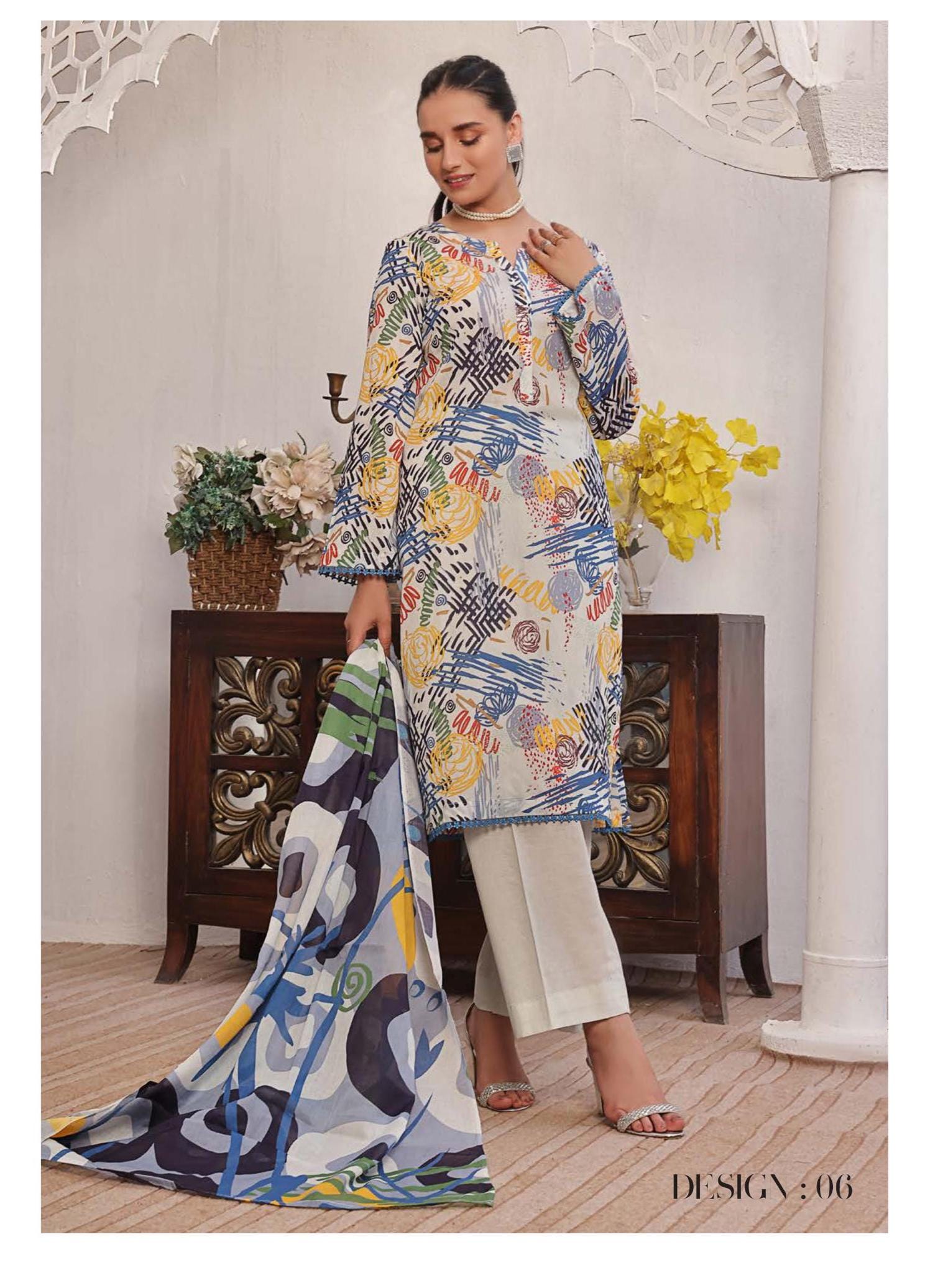 Eid Dress For Womens - Pakistani Embroidered Lawn Ramadan Partywear Festival Suits
