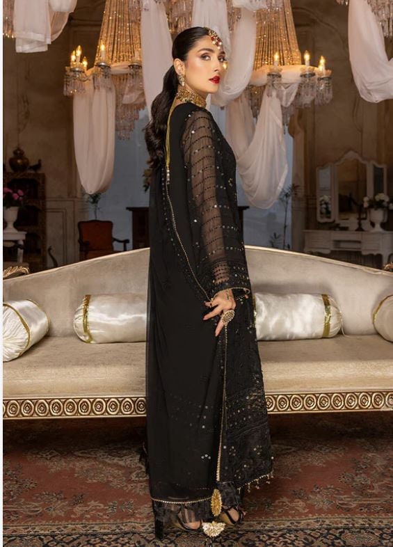 Eid Dress For Womens – Wedding Festival Salwar Kameez Suits Embroidered Chiffon Pakistani Eid Partywear Suit  In Small & Medium Size