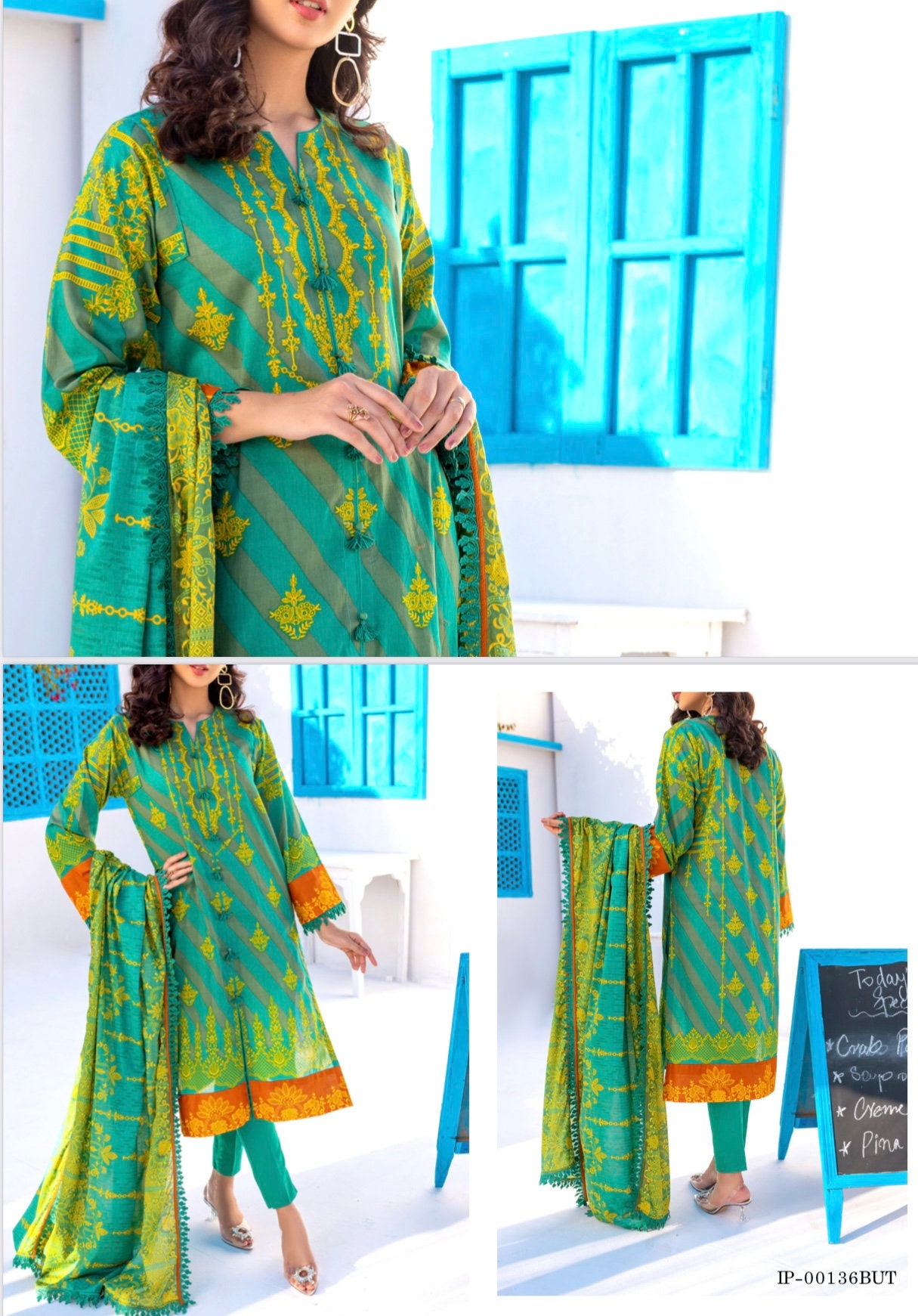 Eid Unstitched Clothes Pakistani Branded Salwar Kameez Suit Unstitched Eid Partywear Dress, Salwar Kamij Dress for Eid Ramadan Special Day