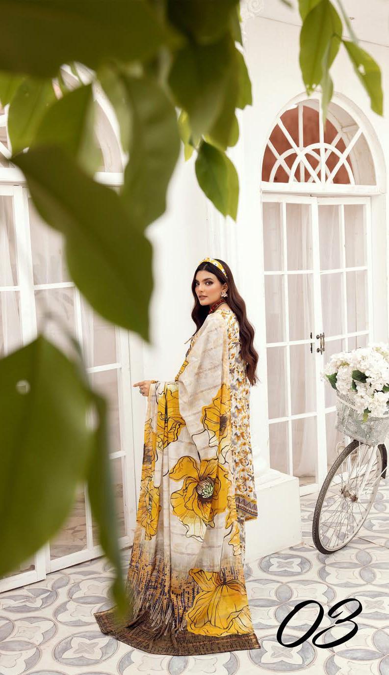 Eid Dress For Womens - Pakistani Embroidered Lawn Ramadan Partywear Festival Suits Winter Satin Clothes in Medium Size