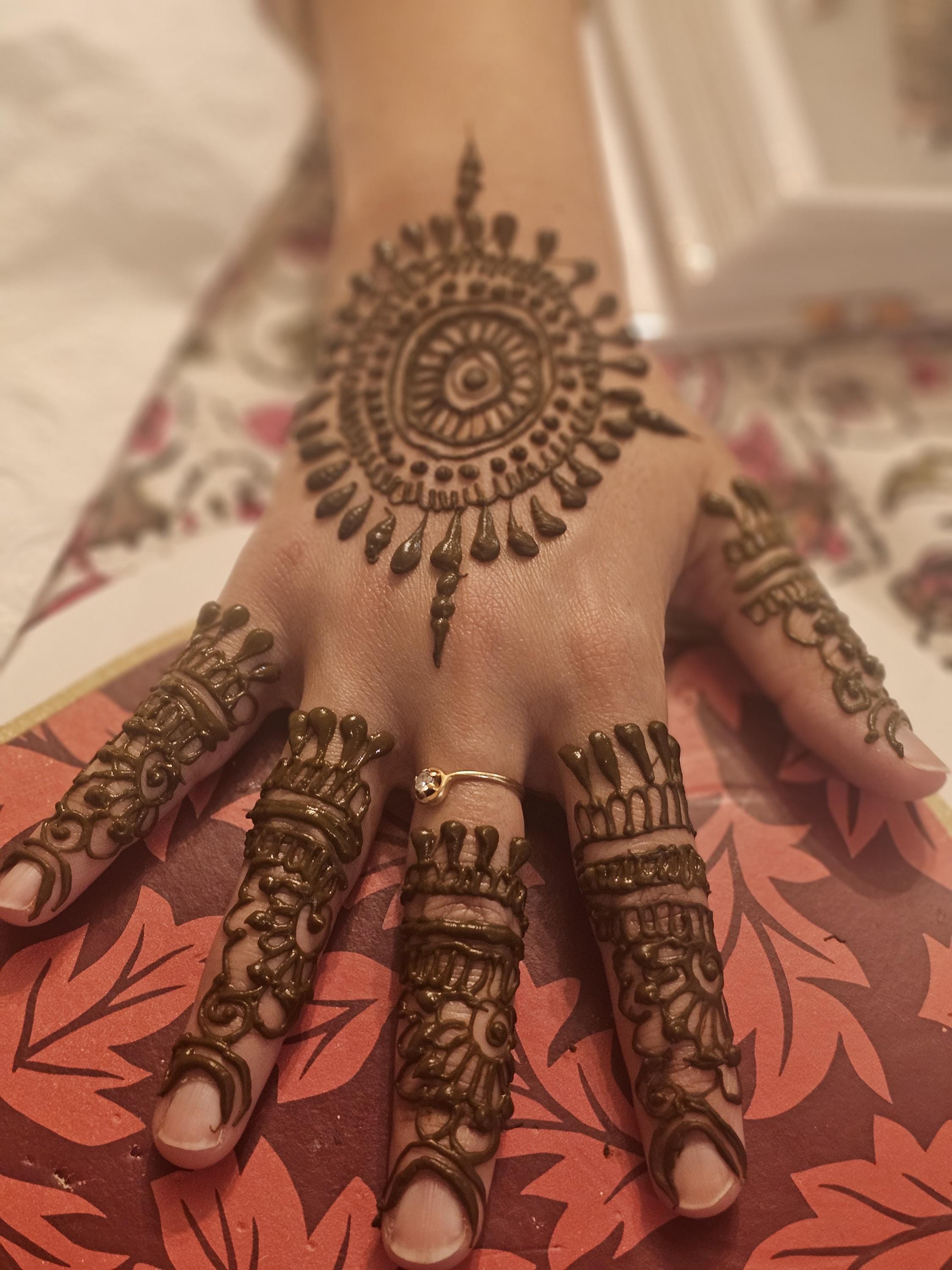 Fresh Natural Henna for Newbie Organic Mehndi for Bridal Natural Organic Henna Herbal Henna Cone for Wedding Bday Party Fresh Henna Cone