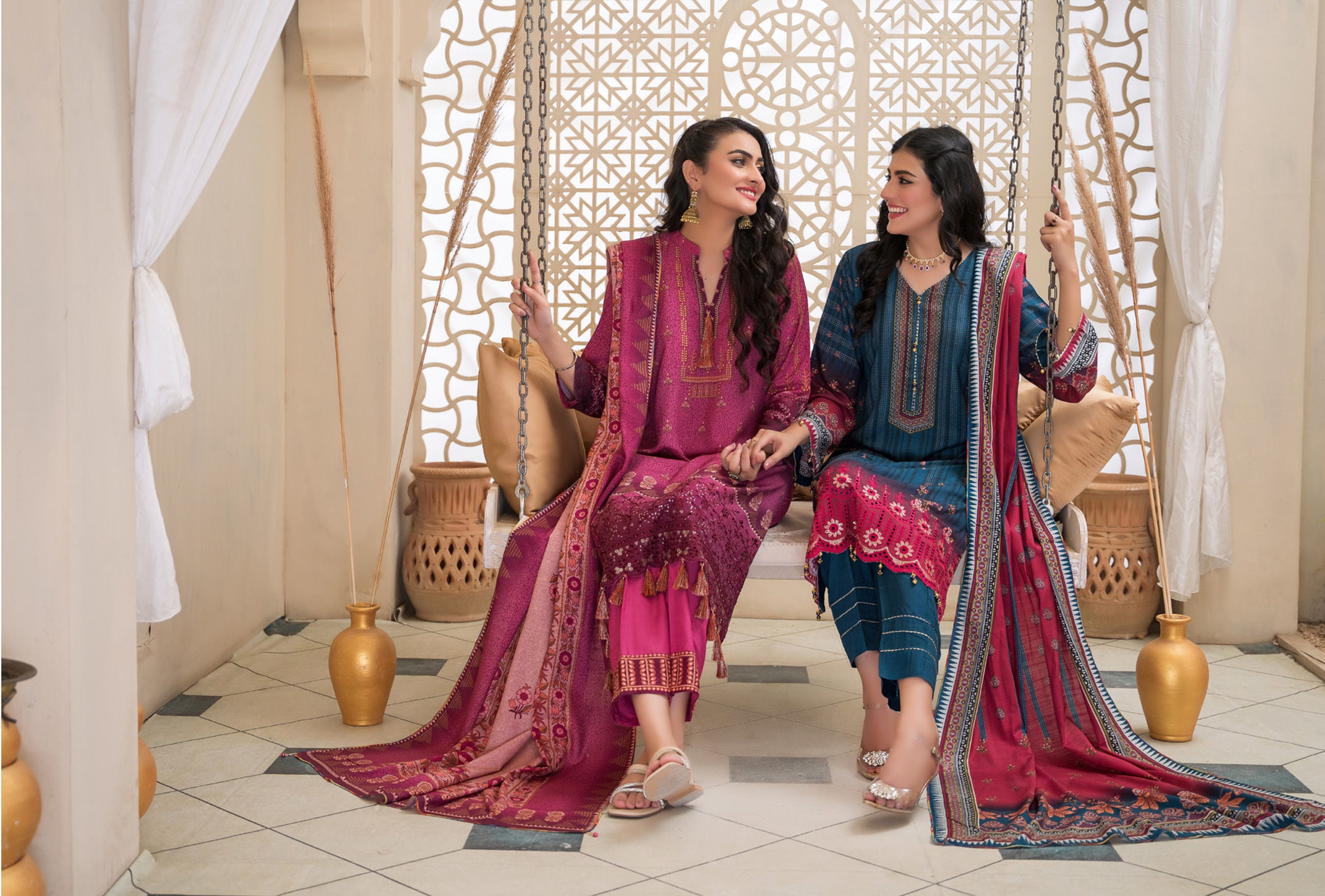 Eid Unstitched - Pakistani Branded - Salwar Kameez Suit - Clothes for Women - Eid Partywear Dress -Winterwear Linen Suit