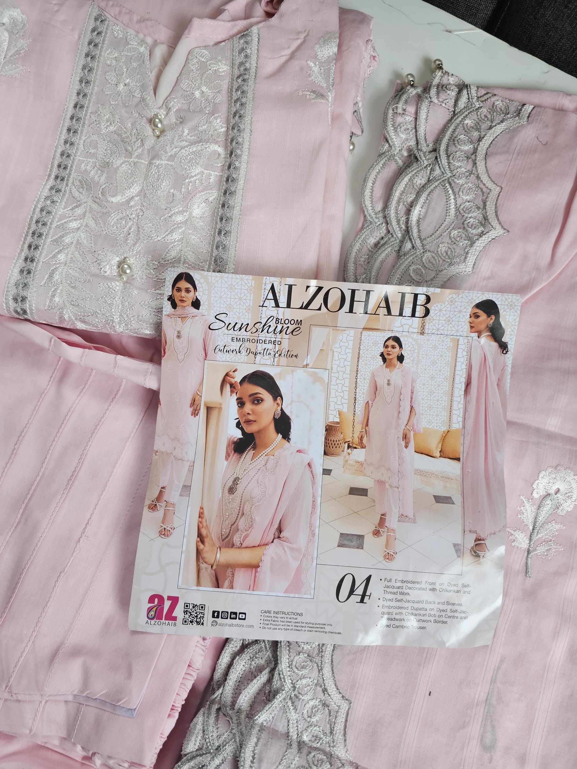 Eid Dress For Womens - Pakistani Embroidered Lawn Ramadan Partywear Festival Suits, Salwar Kameez Suit In Large Size