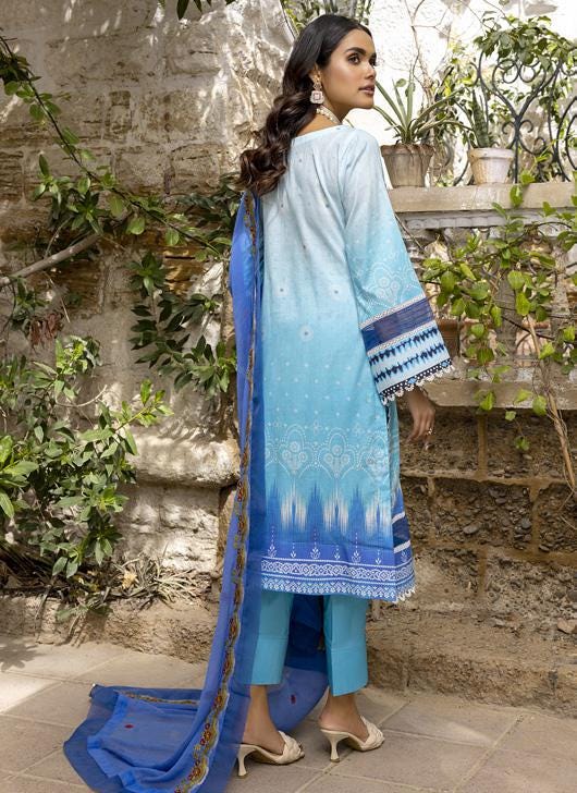 Eid Dress For Womens - Pakistani Embroidered Lawn Ramadan Partywear Festival Suits Readymade Partywear Eid Suit In Large Size