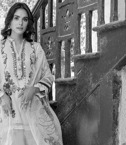 Eid Dress For Womens - Pakistani Embroidered Lawn Ramadan Partywear Festival Suits Readymade Partywear Eid Suit In Large Size