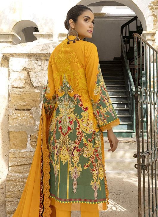 Eid Dress For Womens - Pakistani Embroidered Lawn Ramadan Partywear Festival Suits Readymade Partywear Eid Suit In Large Size