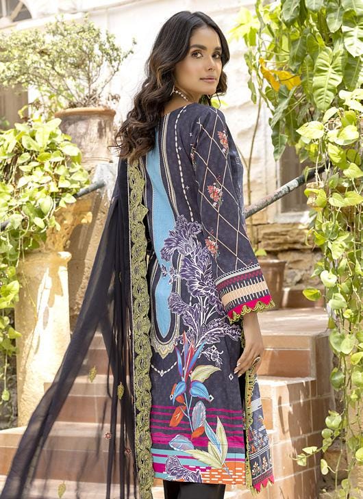 Eid Dress For Womens - Pakistani Embroidered Lawn Ramadan Partywear Festival Suits Readymade Partywear Eid Suit In Large Size