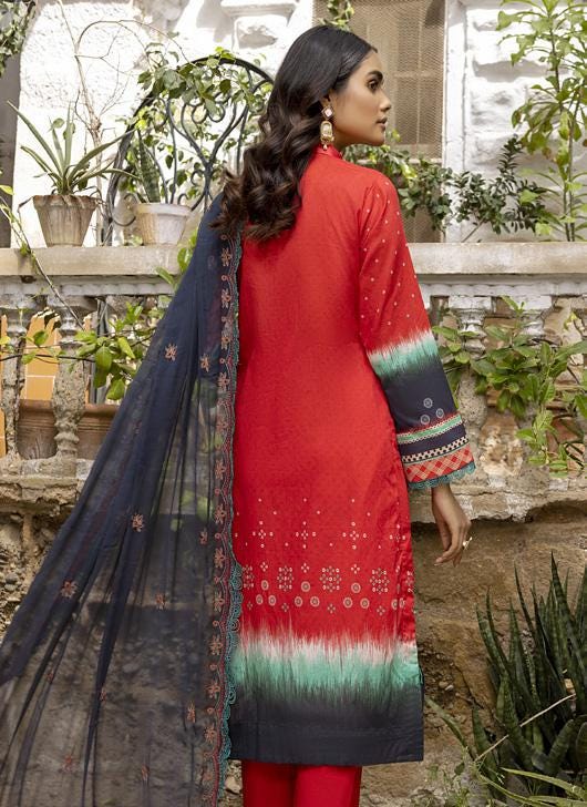 Eid Dress For Womens - Pakistani Embroidered Lawn Ramadan Partywear Festival Suits Readymade Partywear Eid Suit In Large Size
