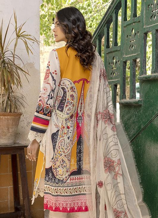Eid Dress For Womens - Pakistani Embroidered Lawn Ramadan Partywear Festival Suits Readymade Partywear Eid Suit In Large Size