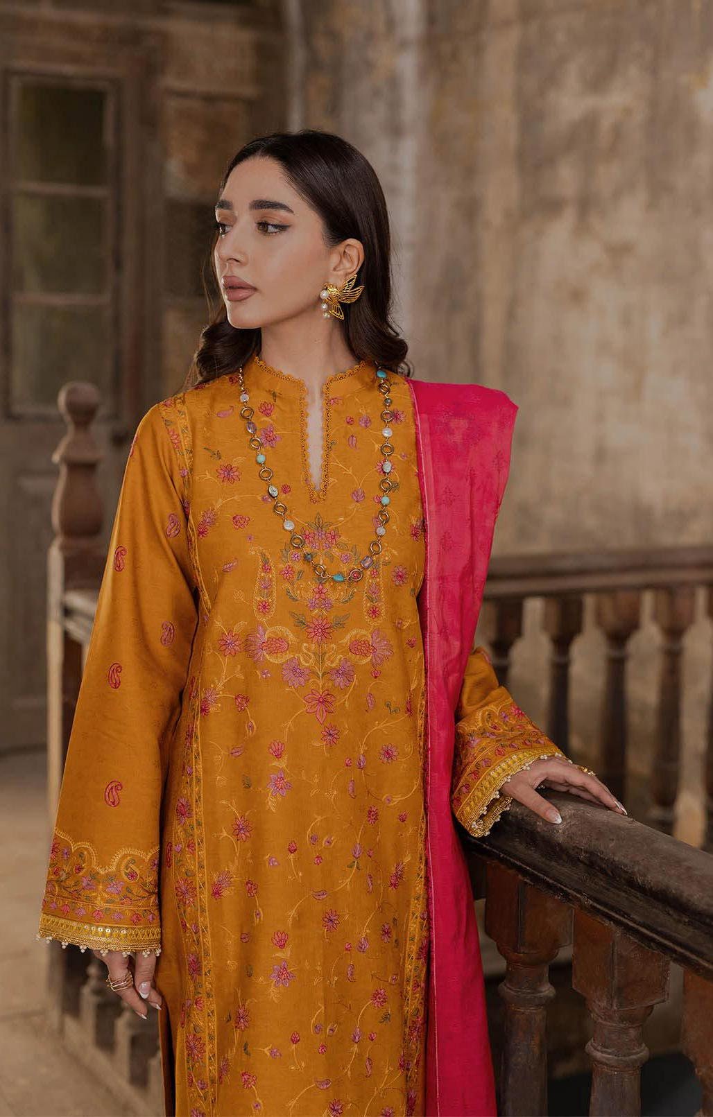 Eid Dress For Womens - Pakistani Embroidered Lawn Ramadan Partywear Festival Suits Salwar Kameez Suit In Large Size By Rajbari