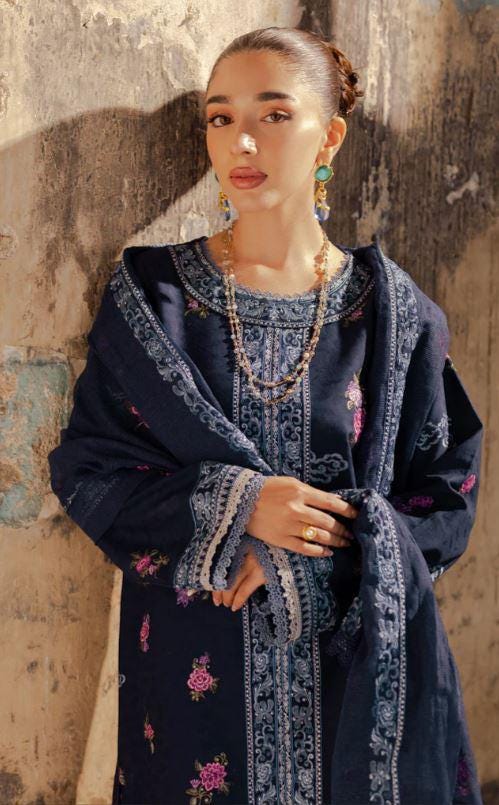 Eid Dress For Womens - Pakistani Embroidered Lawn Ramadan Partywear Festival Suits Salwar Kameez Suit In Large Size By Rajbari