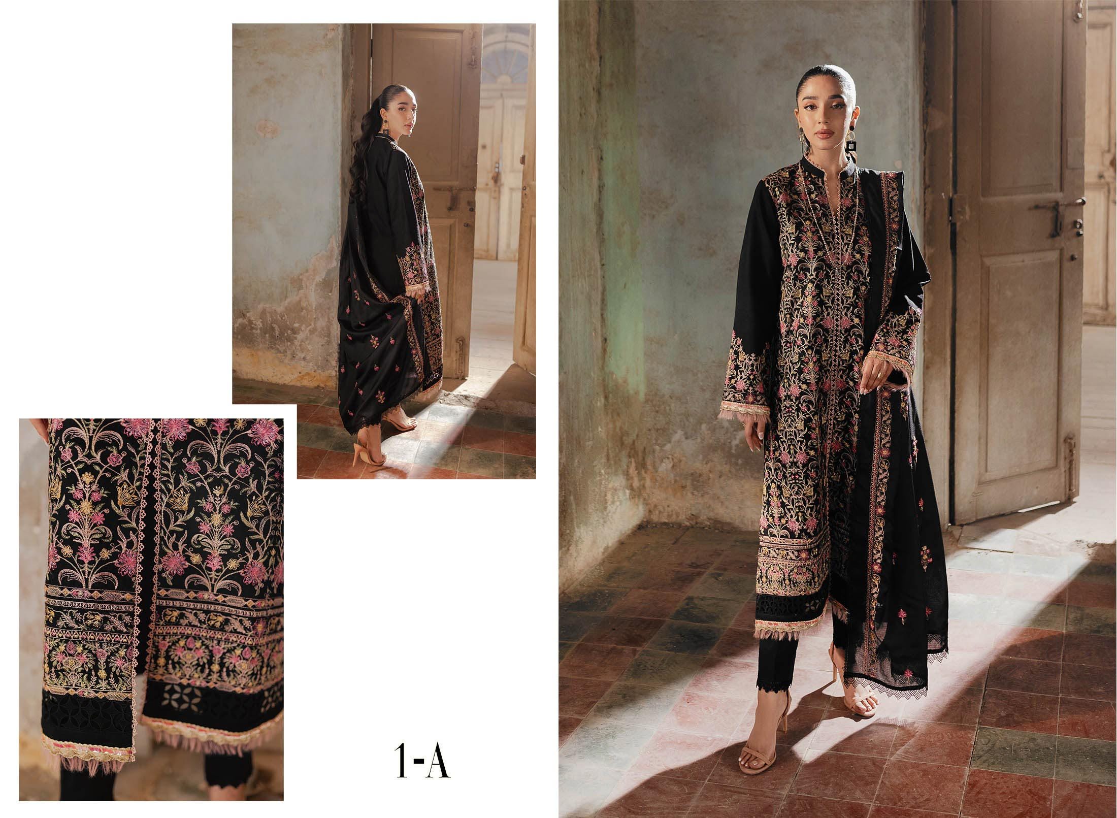 Eid Dress For Womens - Pakistani Embroidered Lawn Ramadan Partywear Festival Suits Salwar Kameez Suit In Large Size By Rajbari