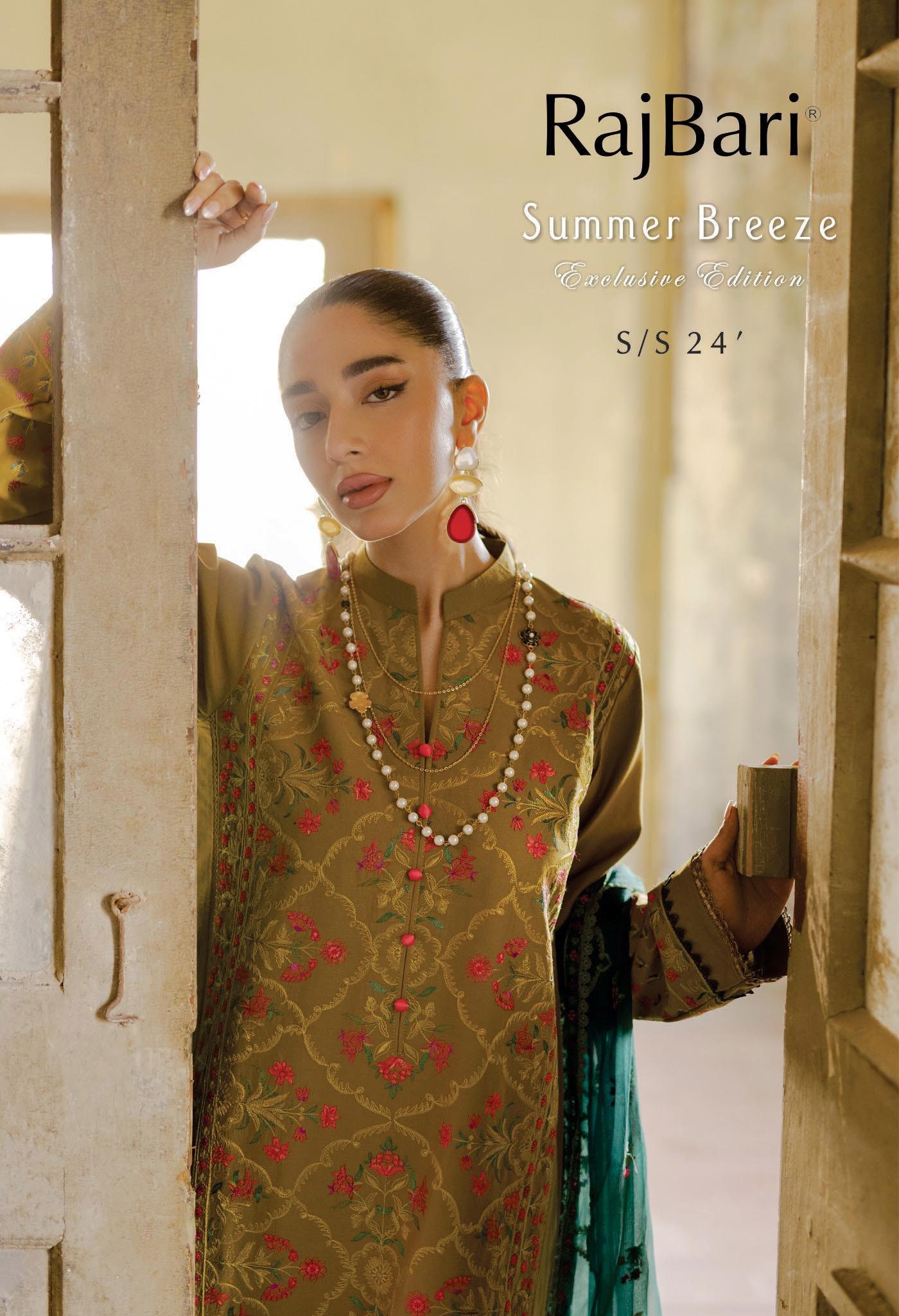 Eid Dress For Womens - Pakistani Embroidered Lawn Ramadan Partywear Festival Suits Salwar Kameez Suit In Large Size By Rajbari