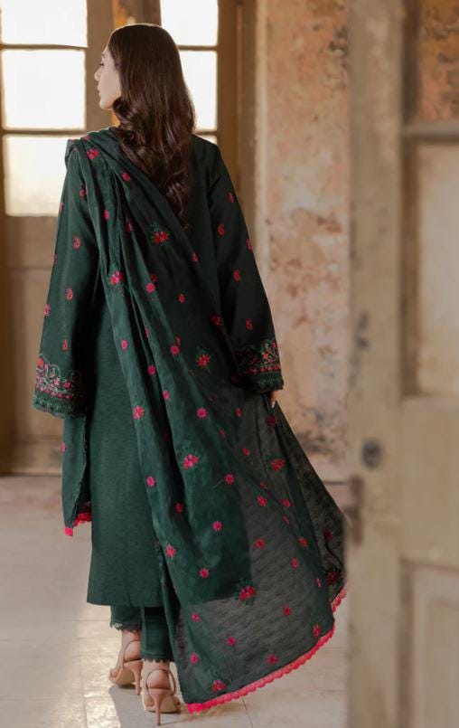 Eid Dress For Womens - Pakistani Embroidered Lawn Ramadan Partywear Festival Suits Salwar Kameez Suit In Large Size By Rajbari
