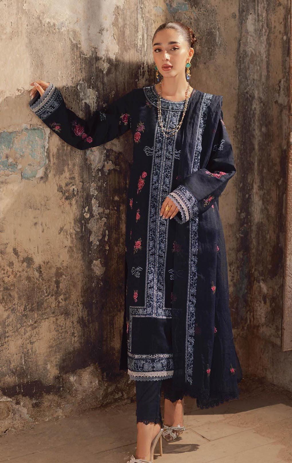 Eid Dress For Womens - Pakistani Embroidered Lawn Ramadan Partywear Festival Suits Salwar Kameez Suit In Large Size By Rajbari