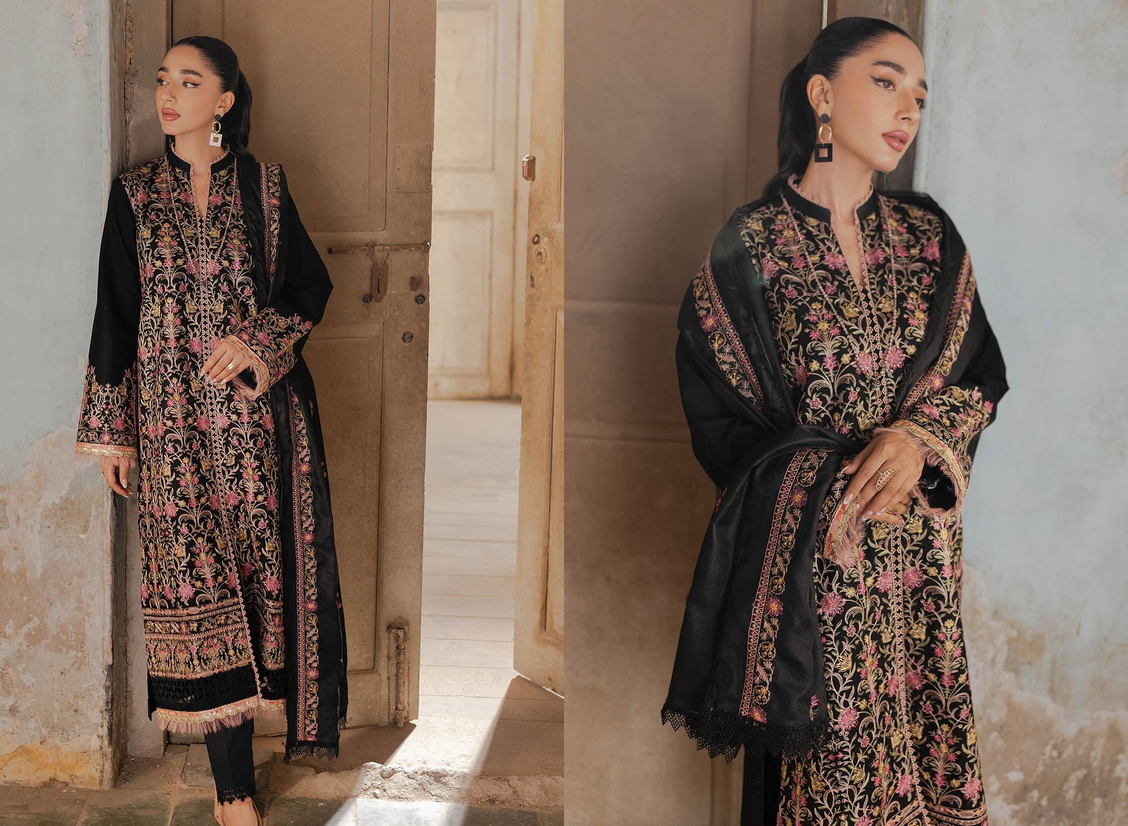 Eid Dress For Womens - Pakistani Embroidered Lawn Ramadan Partywear Festival Suits Salwar Kameez Suit In Large Size By Rajbari