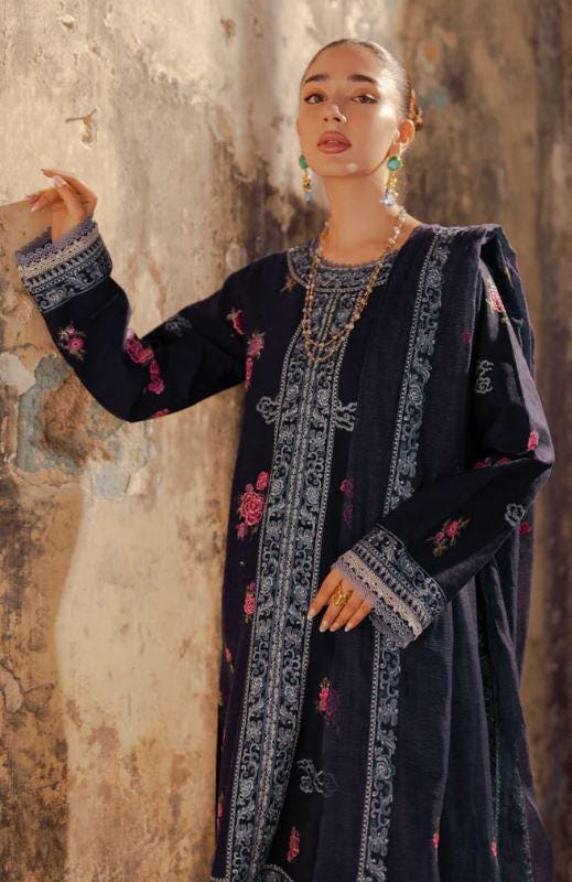 Eid Dress For Womens - Pakistani Embroidered Lawn Ramadan Partywear Festival Suits Salwar Kameez Suit In Large Size By Rajbari