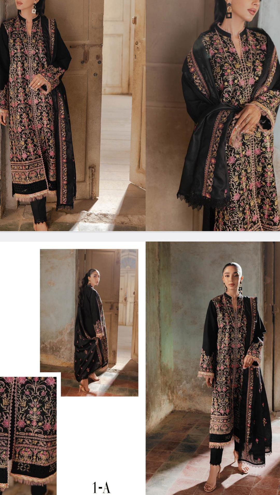 Eid Dress For Womens - Pakistani Embroidered Lawn Ramadan Partywear Festival Suits Salwar Kameez Suit In Large Size By Rajbari
