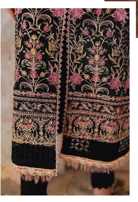 Eid Dress For Womens - Pakistani Embroidered Lawn Ramadan Partywear Festival Suits Salwar Kameez Suit In Large Size By Rajbari