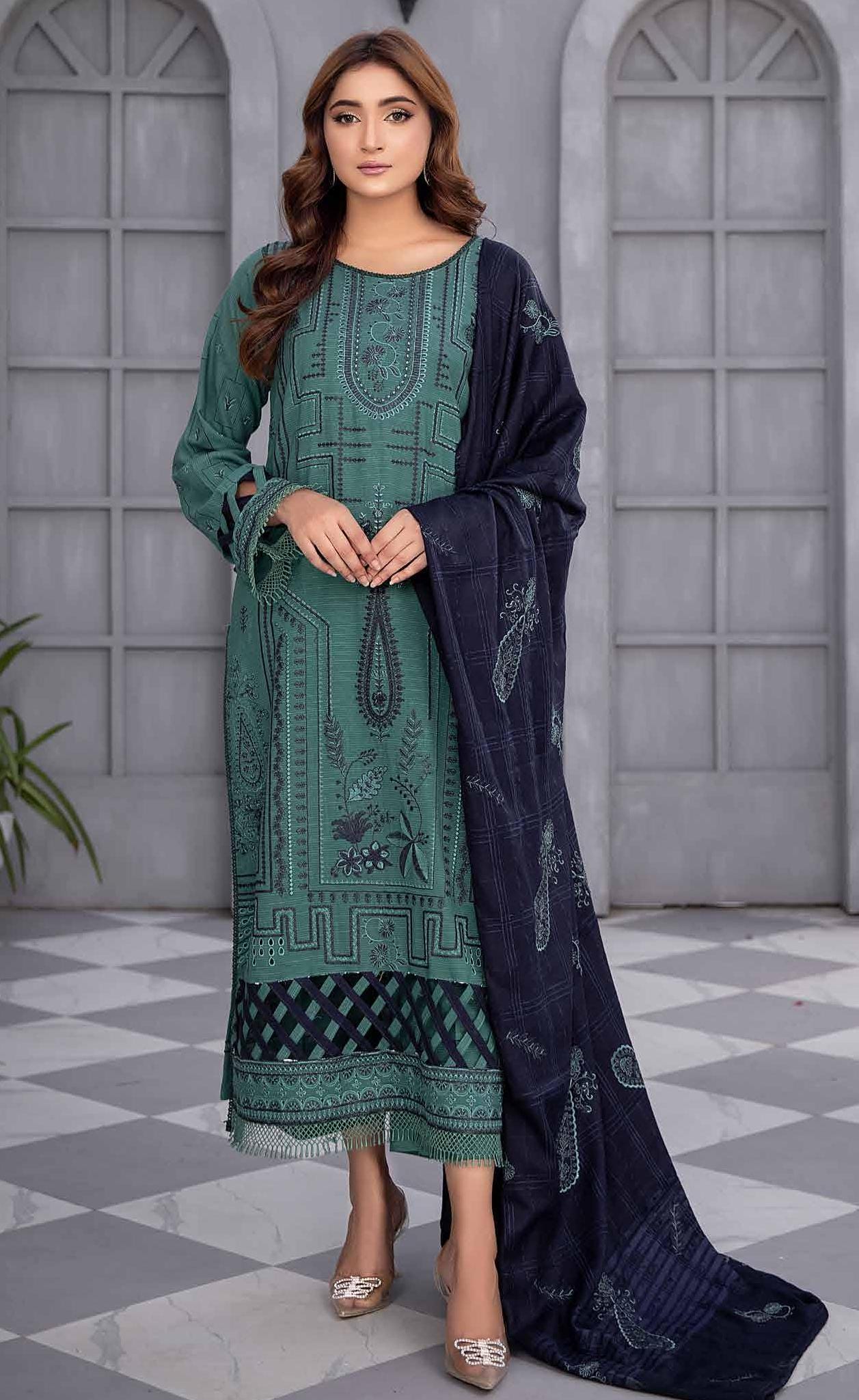 Eid Dress For Womens - Pakistani Embroidered Leather Peach Ramadan Partywear Festival Suits Salwar Kameez Suit In Large Size