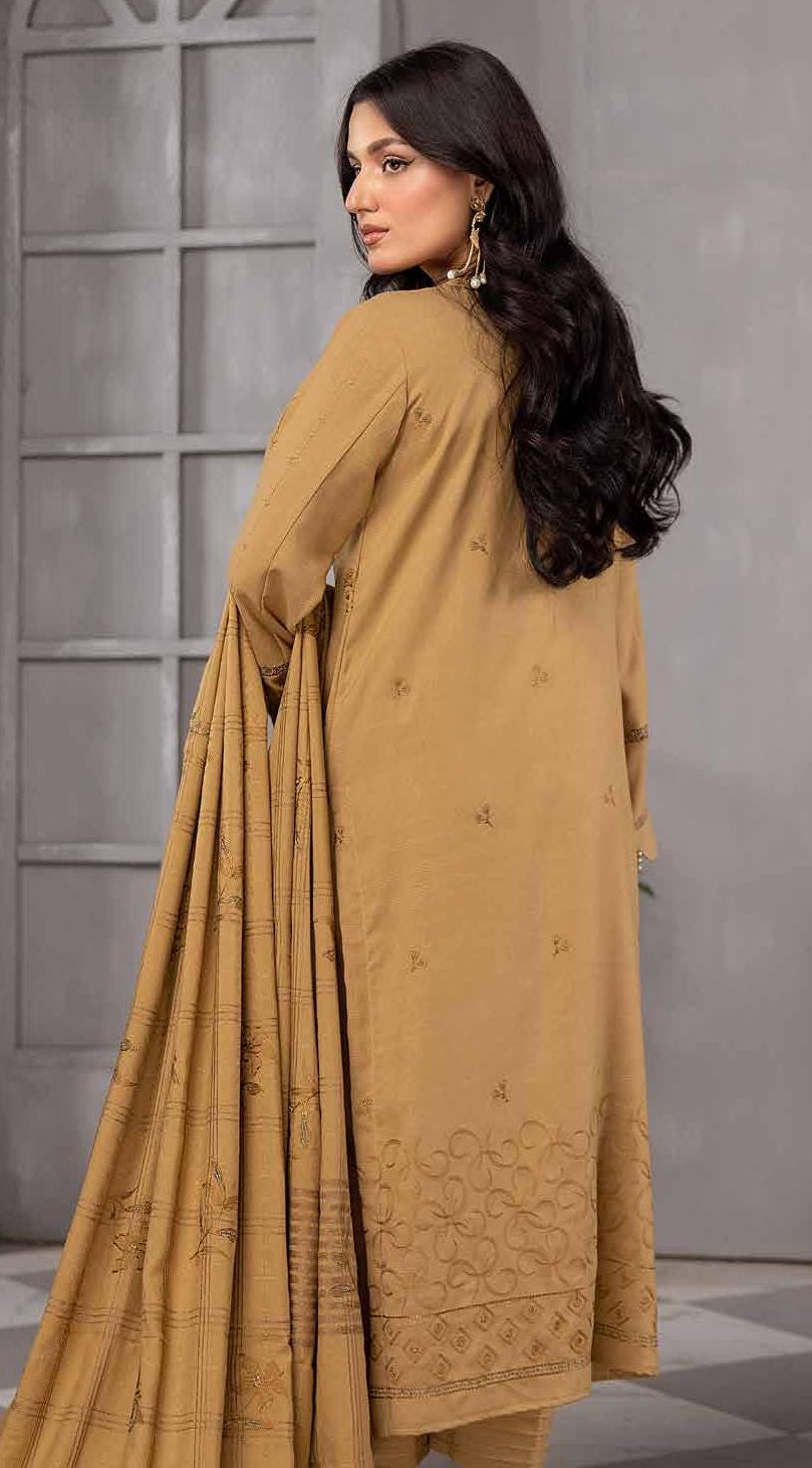 Eid Dress For Womens - Pakistani Embroidered Leather Peach Ramadan Partywear Festival Suits Salwar Kameez Suit In Large Size