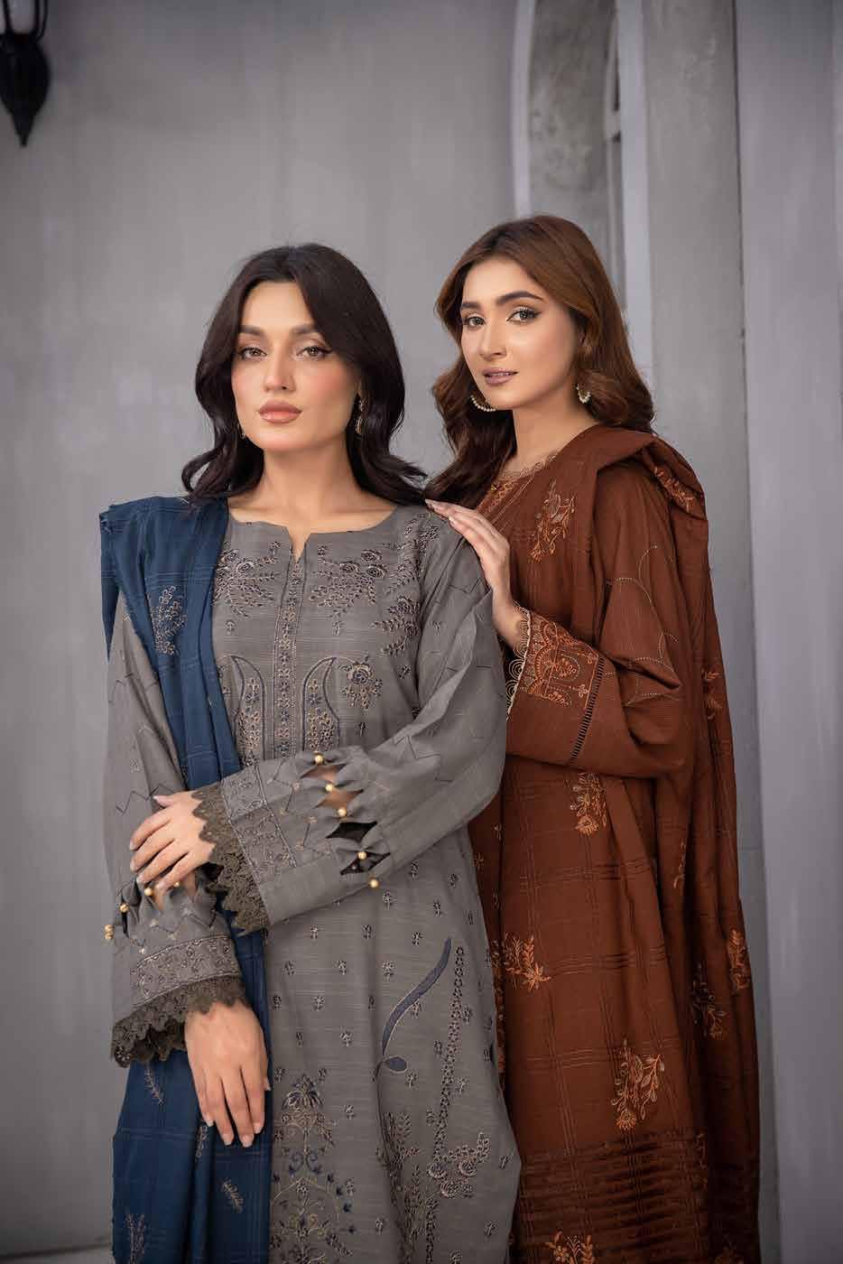 Eid Dress For Womens - Pakistani Embroidered Leather Peach Ramadan Partywear Festival Suits Salwar Kameez Suit In Large Size