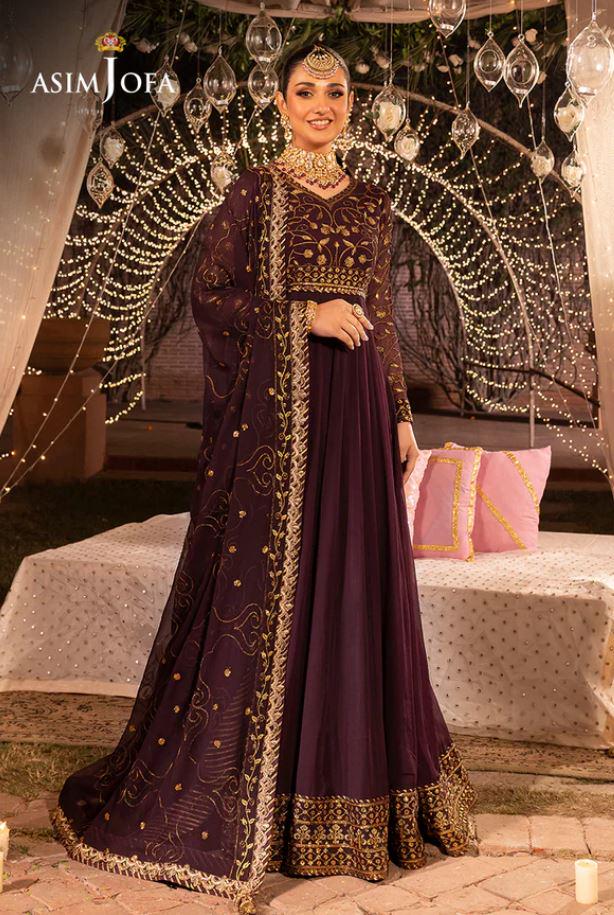 Eid Dress For Womens – Wedding Festival Salwar Kameez Suits Luxury Embroidered Chiffon Pakistani Eid Partywear Suit In Medium Size
