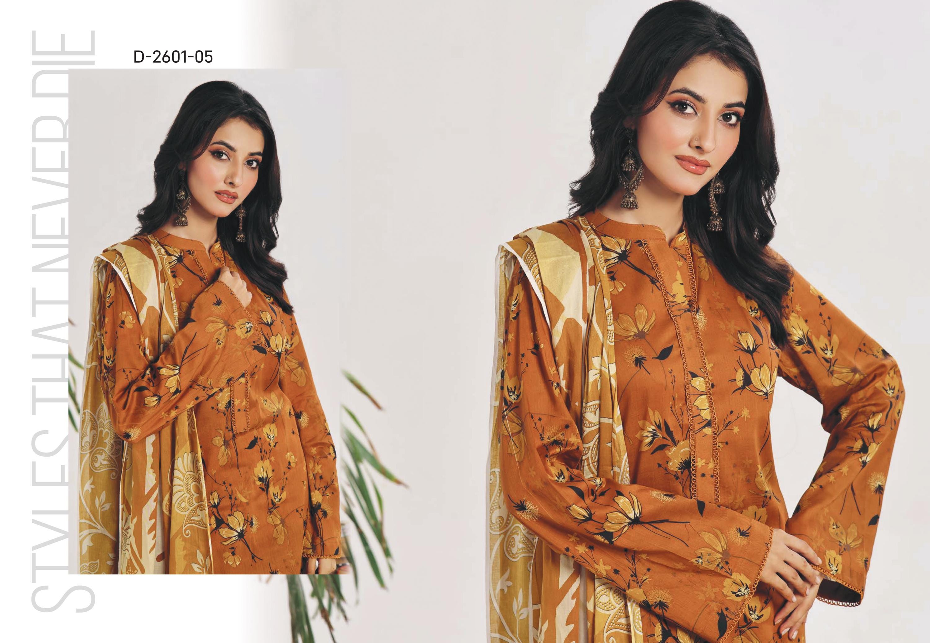 Eid Dress For Womens - Pakistani Embroidered Lawn Ramadan Partywear Festival Suits In Medium Size