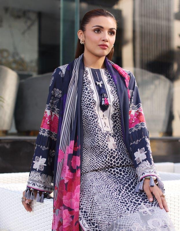Eid Dress For Womens - Pakistani Embroidered Ramadan Partywear Festival Suits In Large Size