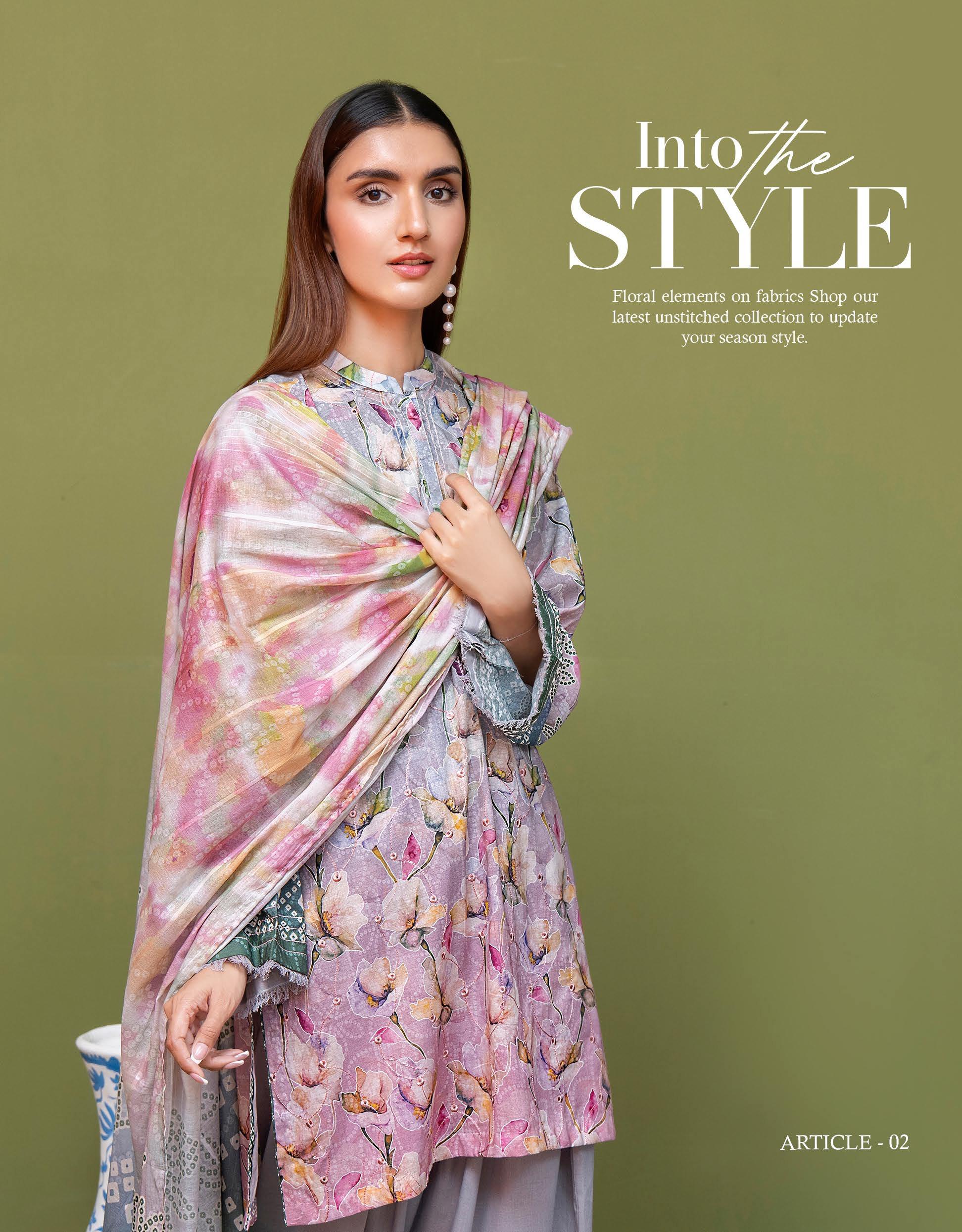 Eid Dress For Womens - Pakistani Embroidered Lawn Ramadan Partywear Festival Suits Salwar Kameez Suit In Medium Size