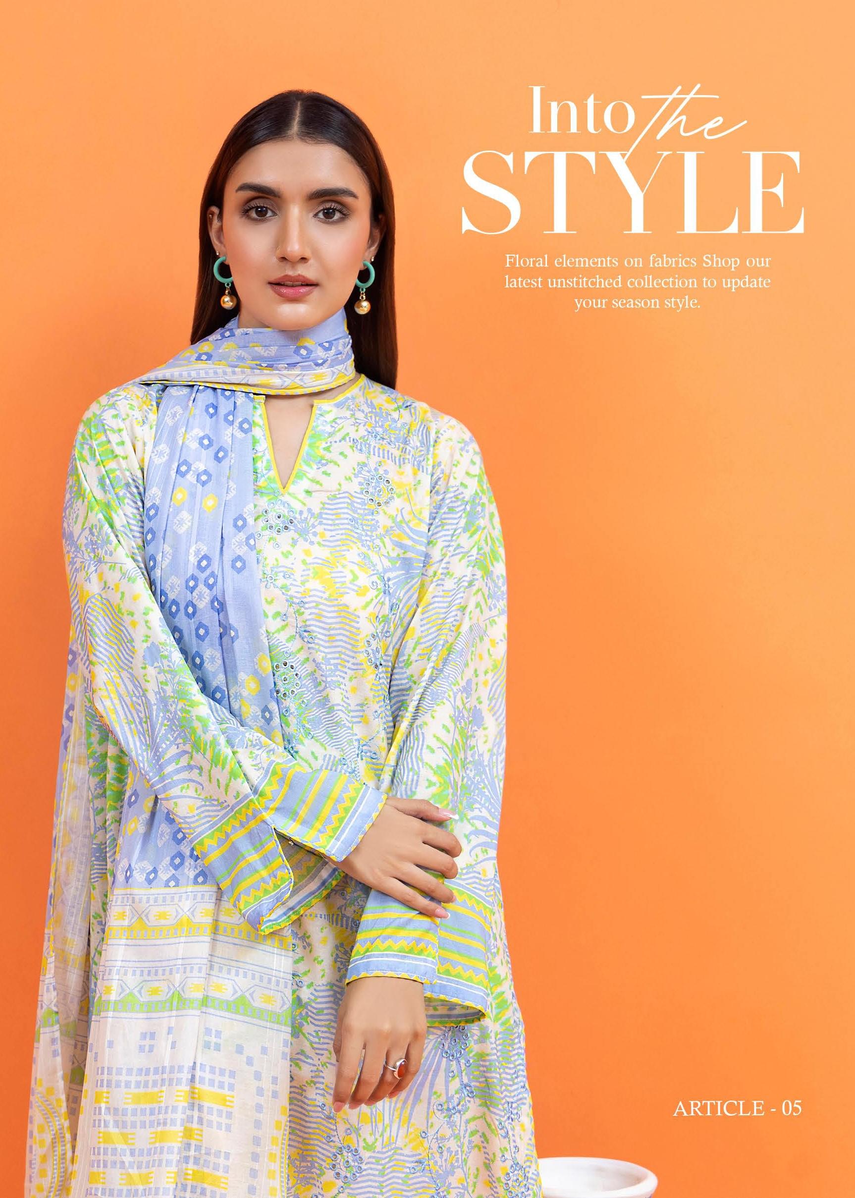 Eid Dress For Womens - Pakistani Embroidered Lawn Ramadan Partywear Festival Suits Salwar Kameez Suit In Medium Size