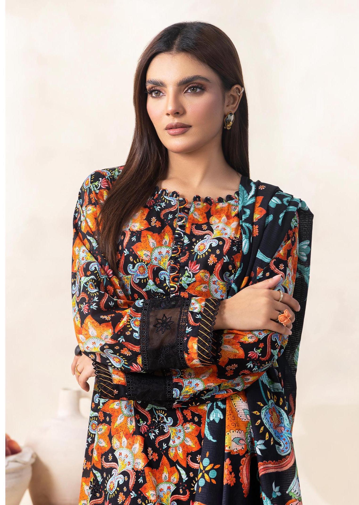 Eid Dress For Womens - Pakistani Embroidered Lawn Ramadan Partywear Festival Suits Salwar Kameez Suit In Medium Size