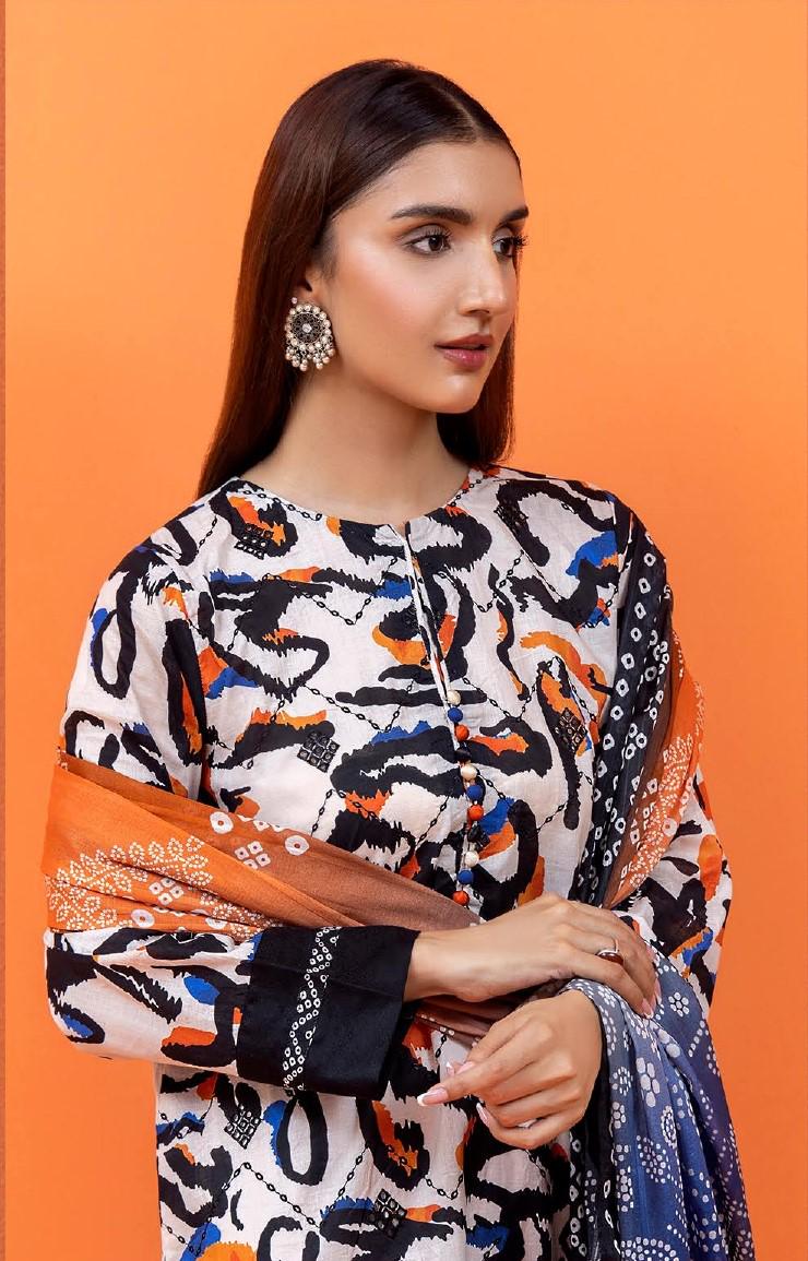 Eid Dress For Womens - Pakistani Embroidered Lawn Ramadan Partywear Festival Suits Salwar Kameez Suit In Medium Size