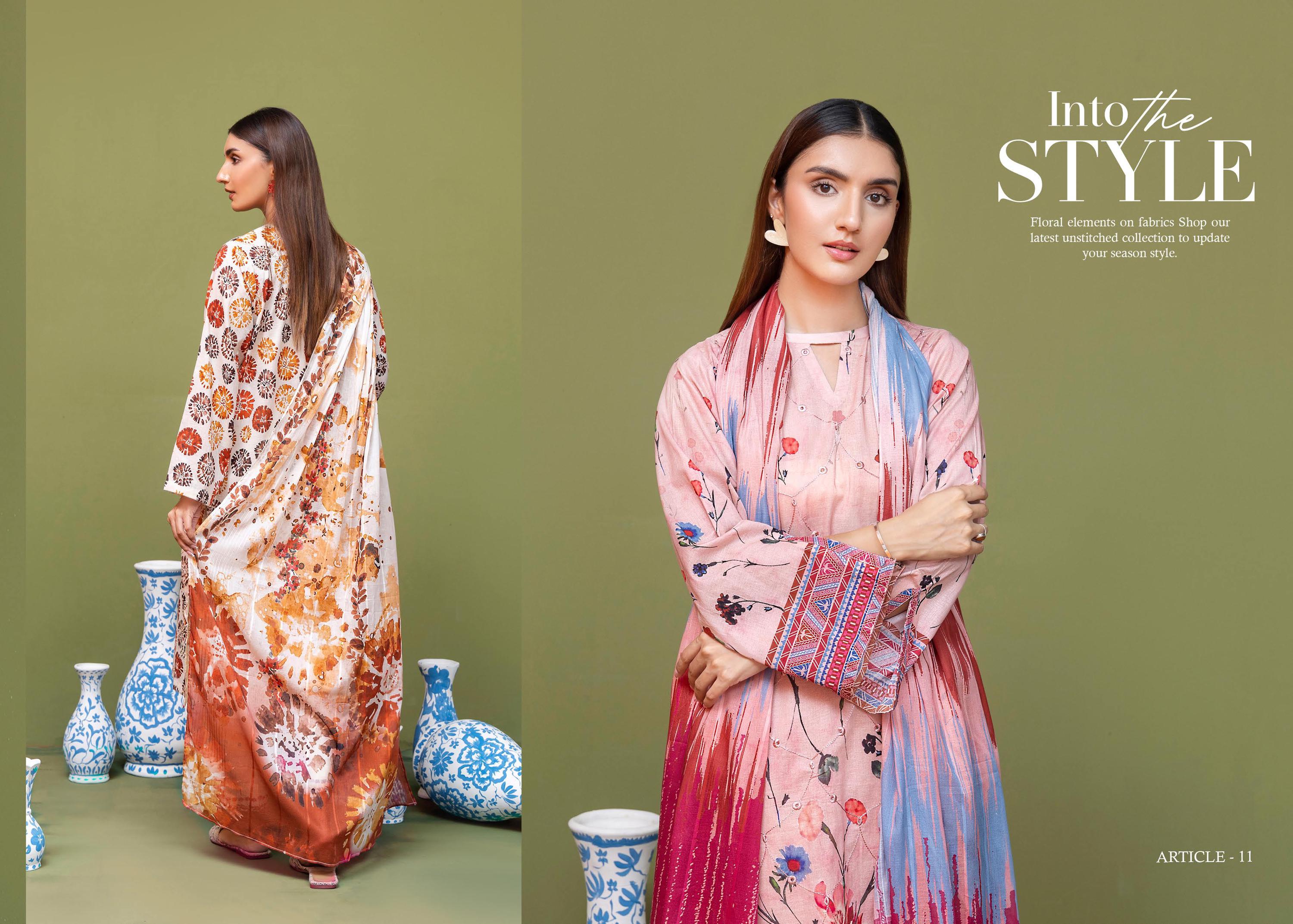 Eid Dress For Womens - Pakistani Embroidered Lawn Ramadan Partywear Festival Suits Salwar Kameez Suit In Medium Size