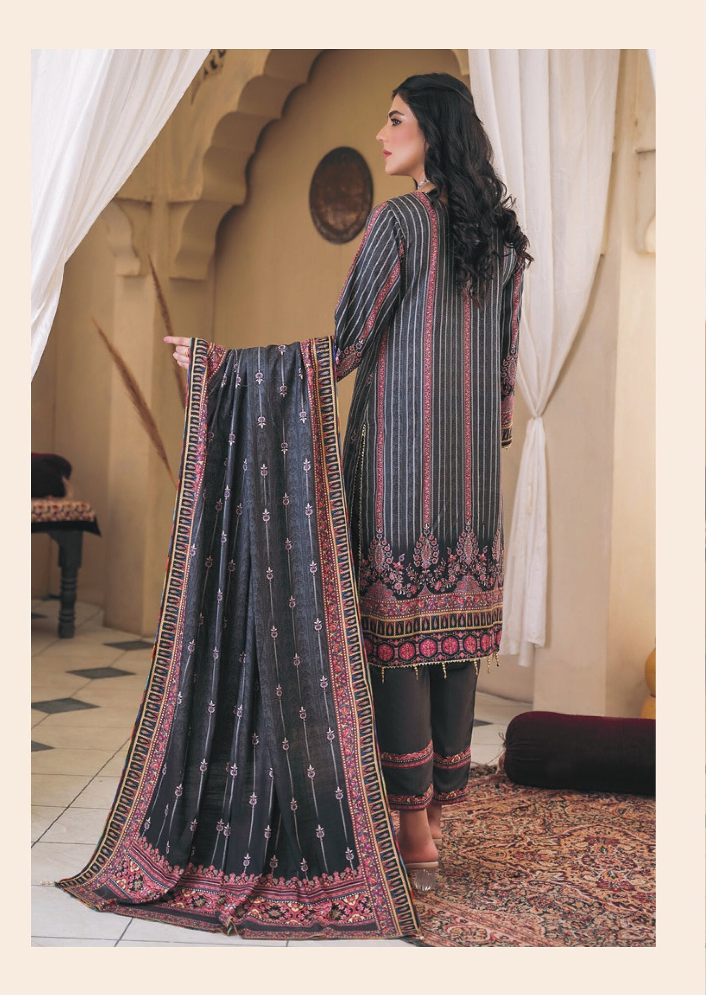 Eid Unstitched Partywear Eid Suit Pakistani Branded Designer Dress Salwar Kameez Suit Winterwear Linen Suit Unstitched Clothes for Women