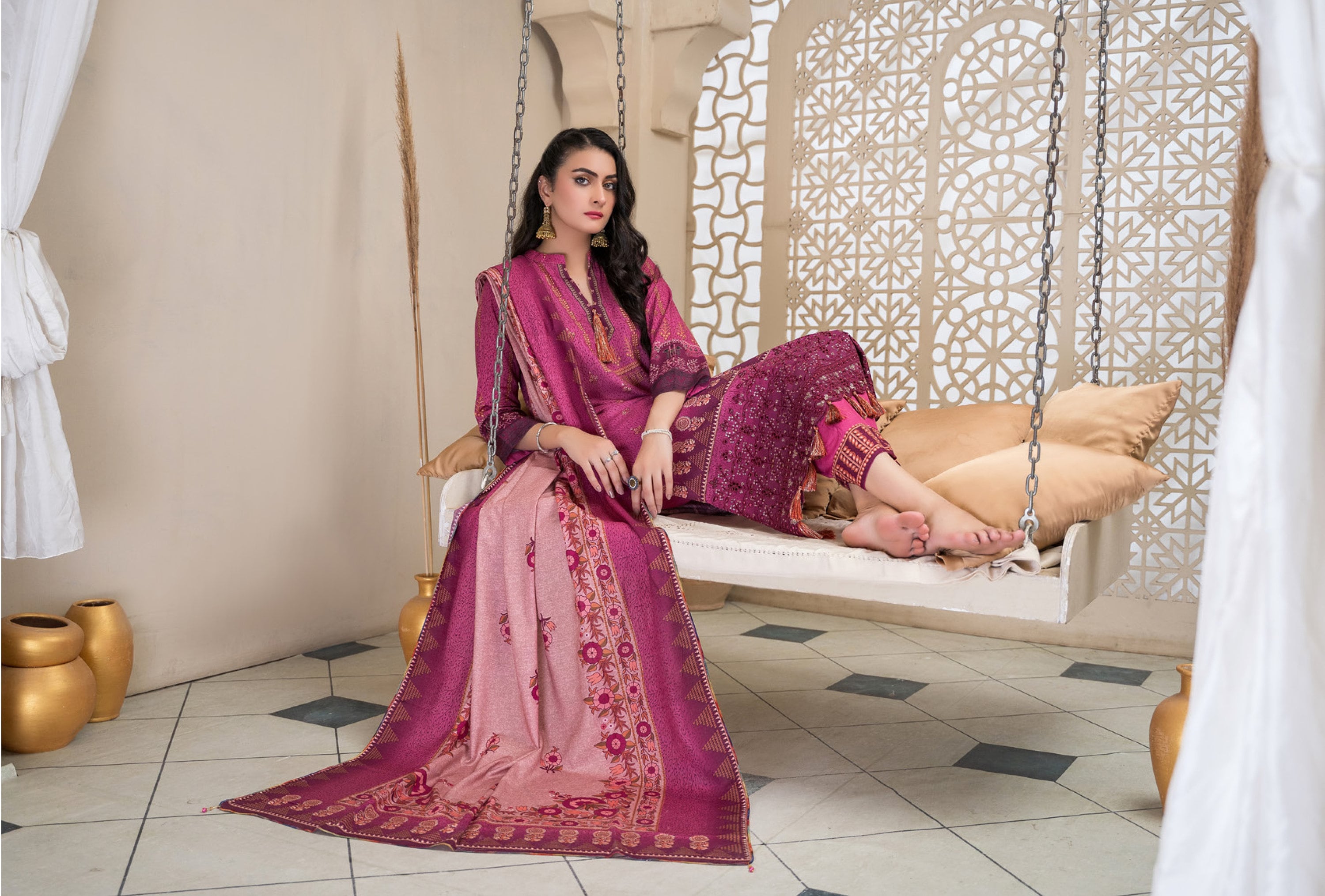 Eid Unstitched Partywear Eid Suit Pakistani Branded Designer Dress Salwar Kameez Suit Winterwear Linen Suit Unstitched Clothes for Women
