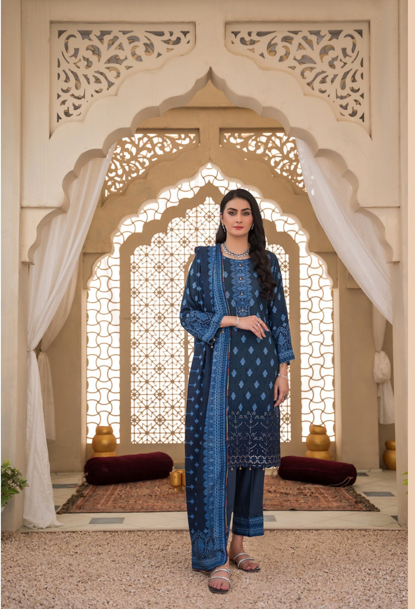 Eid Unstitched Partywear Eid Suit Pakistani Branded Designer Dress Salwar Kameez Suit Winterwear Linen Suit Unstitched Clothes for Women