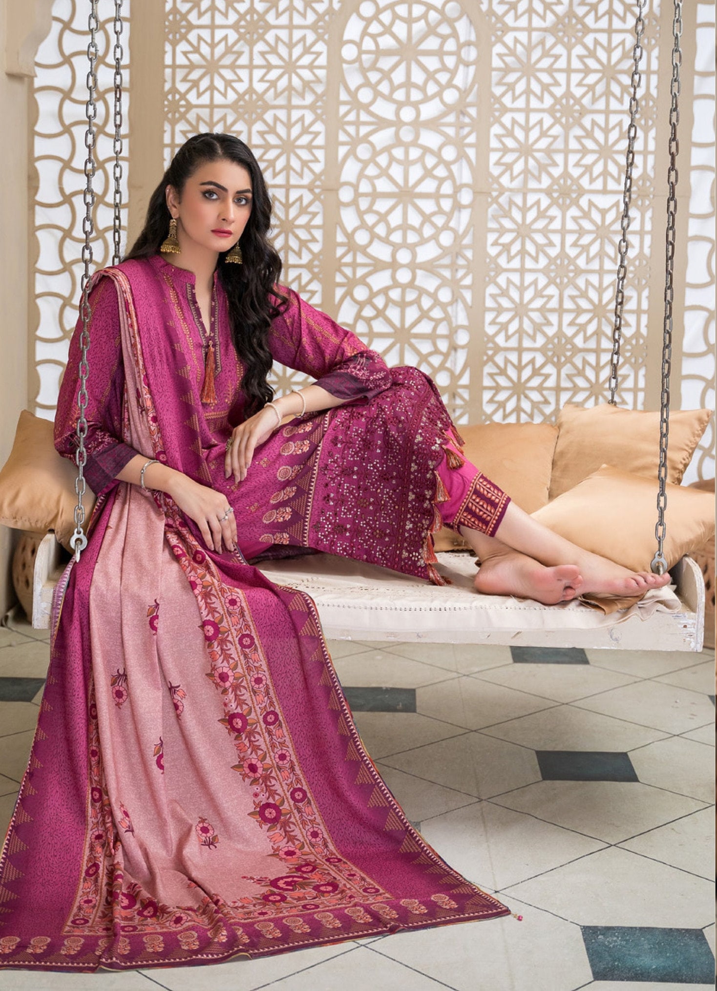 Eid Unstitched Partywear Eid Suit Pakistani Branded Designer Dress Salwar Kameez Suit Winterwear Linen Suit Unstitched Clothes for Women