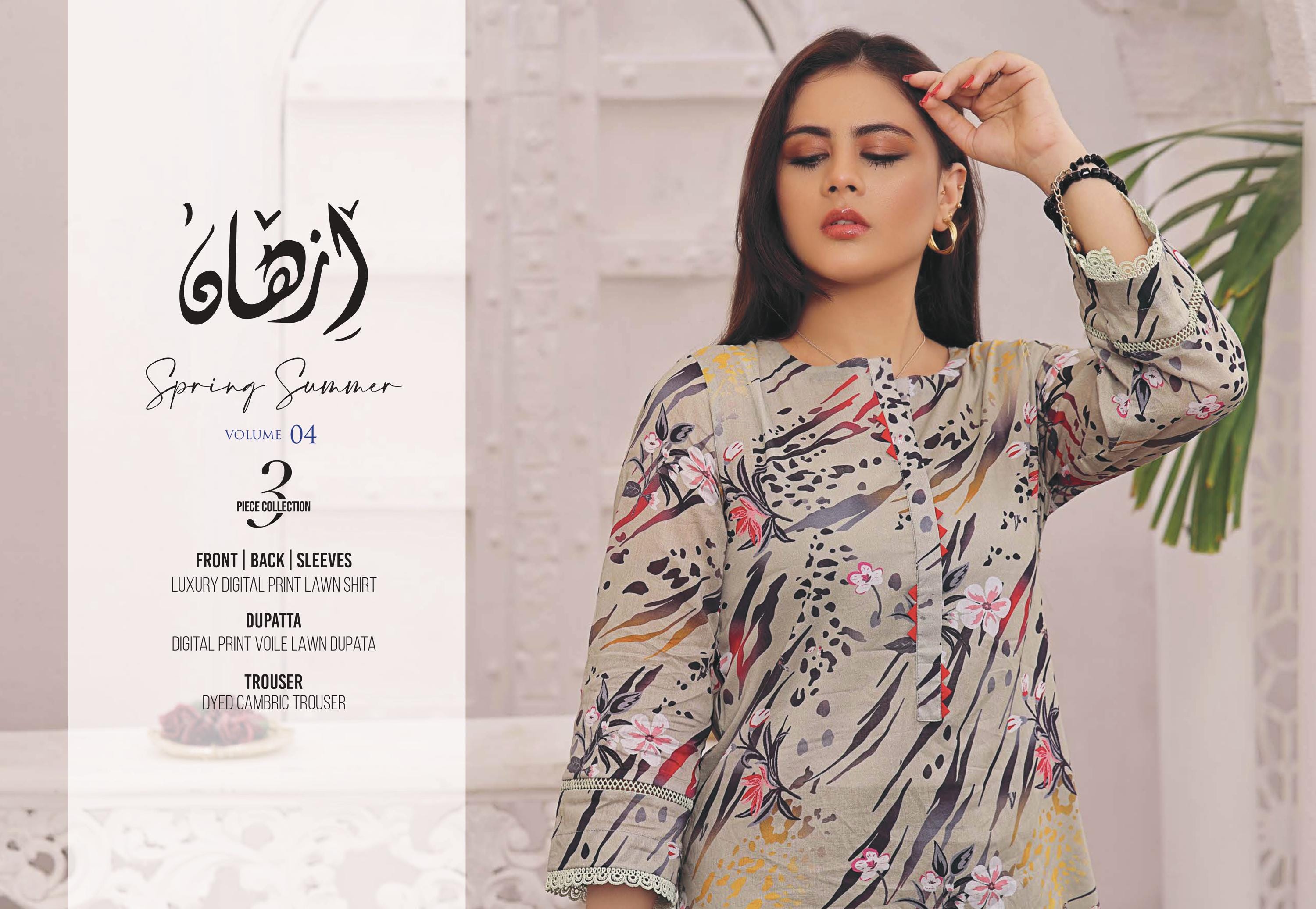 Eid Dress For Womens - Pakistani Printed Lawn Ramadan Partywear Festival Suits in Medium Size