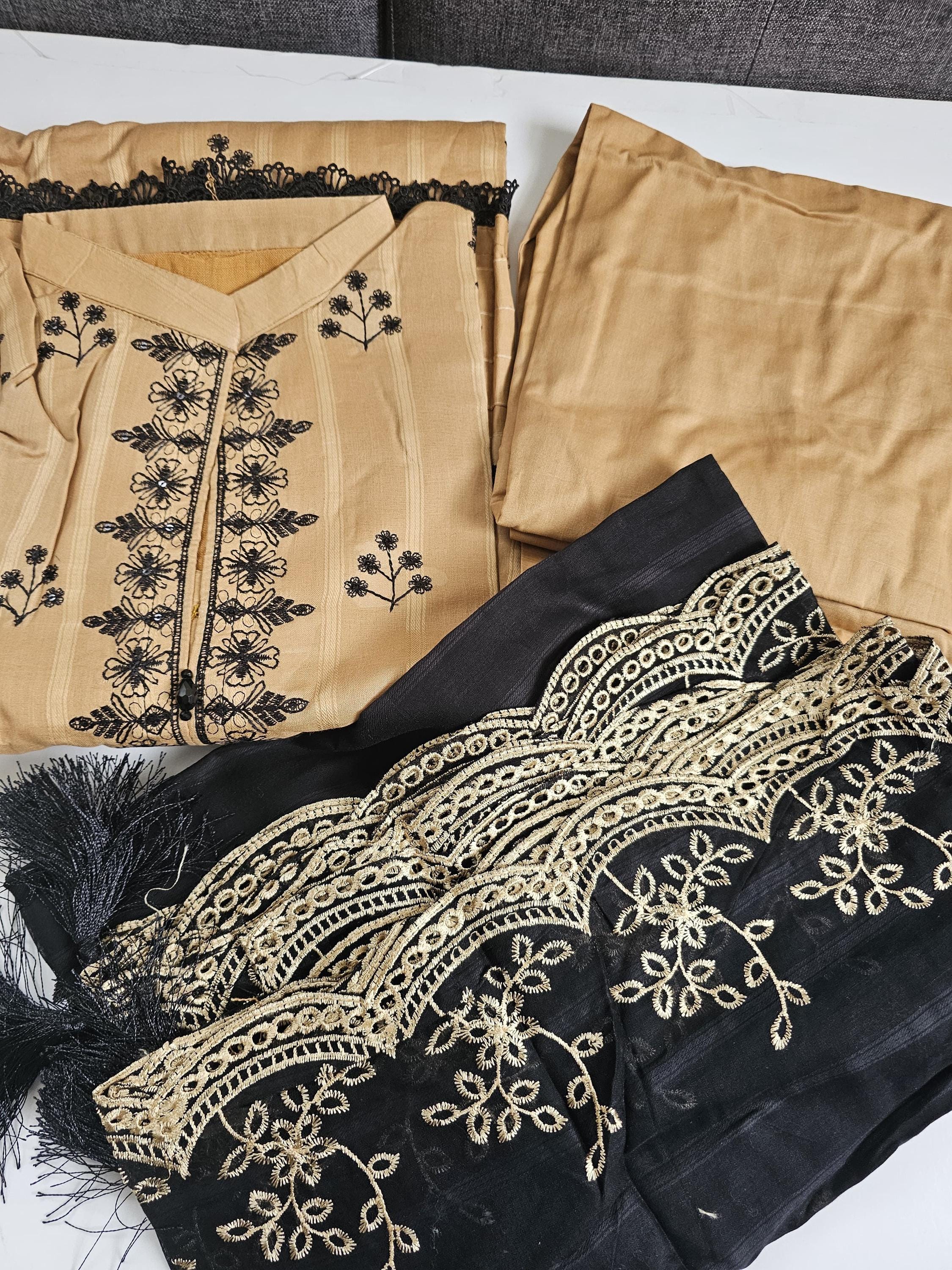 Eid Dress For Womens - Pakistani Embroidered Lawn Ramadan Partywear Festival Suits, Salwar Kameez Suit In  Large Size