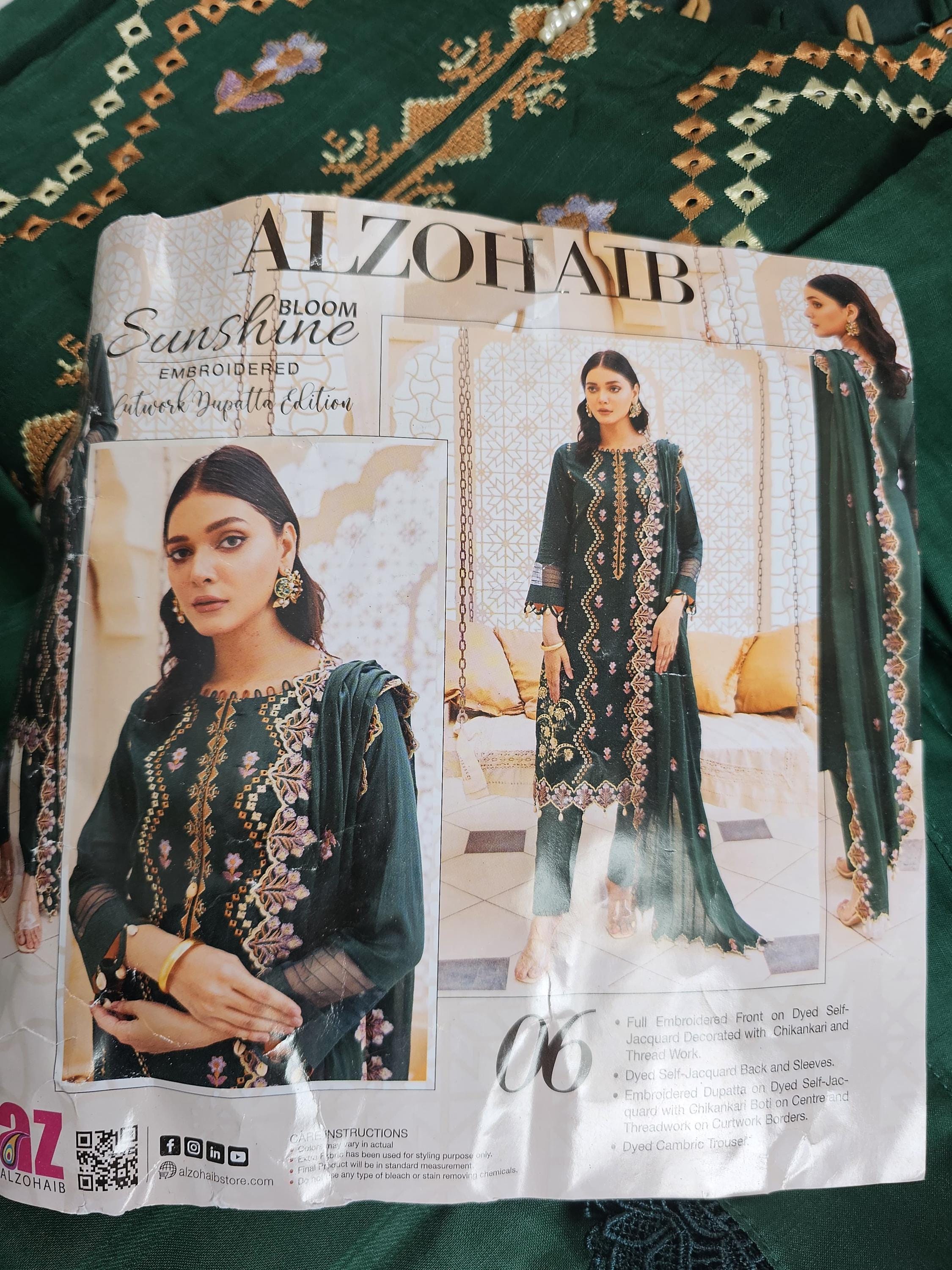 Eid Dress For Womens - Pakistani Embroidered Lawn Ramadan Partywear Festival Suits, Salwar Kameez Suit In  Large Size