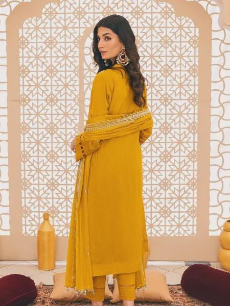 Eid Dress For Womens - Pakistani Embroidered Lawn Ramadan Partywear Festival Suits, Salwar Kameez Suit In  Large Size