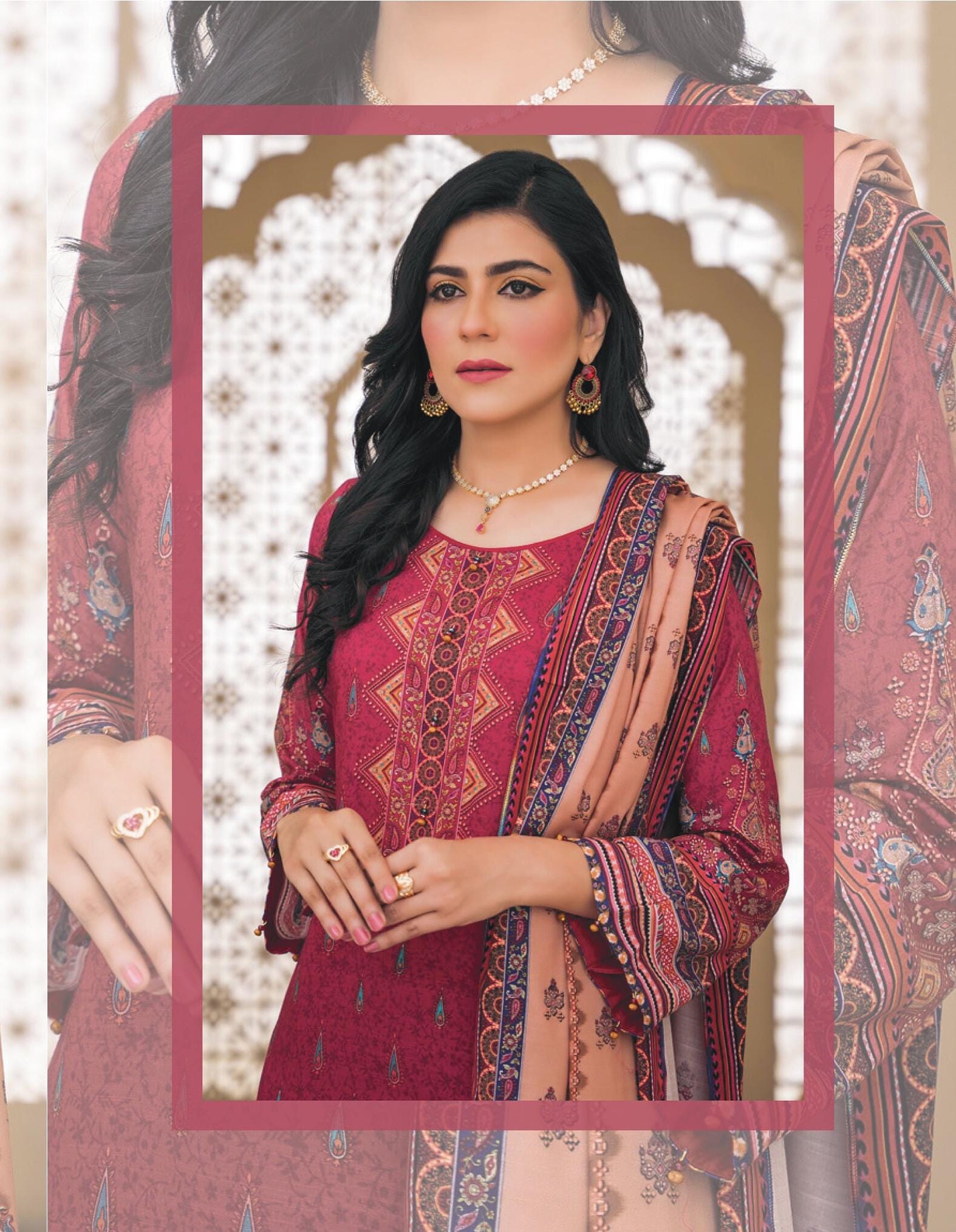 Eid Unstitched Pakistani Branded Salwar Kamij Dress Unstitched Dailywear Eid Partywear Dress Unstitched Clothes Unstitched 3pc Dress Winter