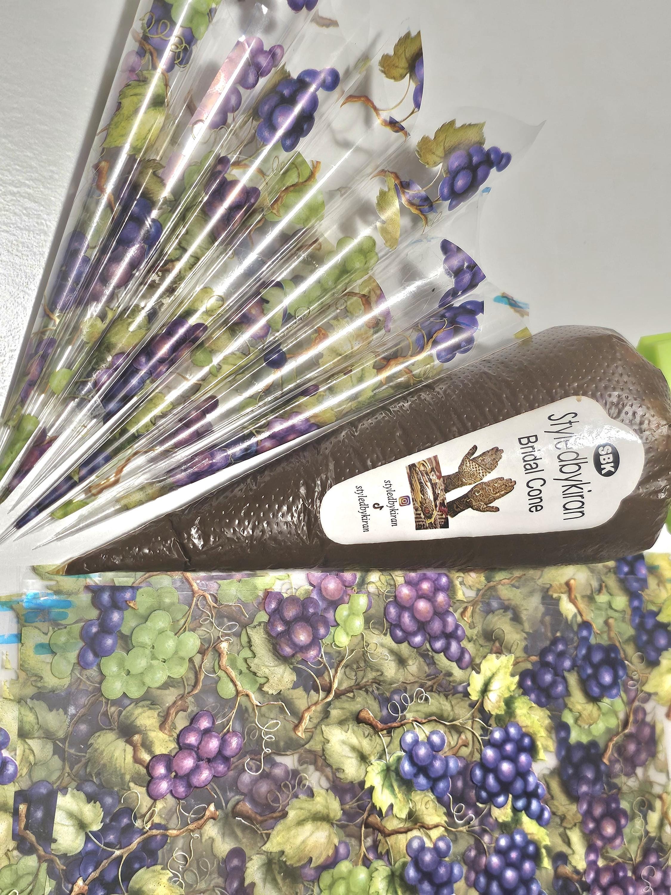 Henna Cones Paste for Newbie Henna Artist Practicing – Precut Rerolled Cone - Cellophane Sheets - Cello Rerolled Sheet -